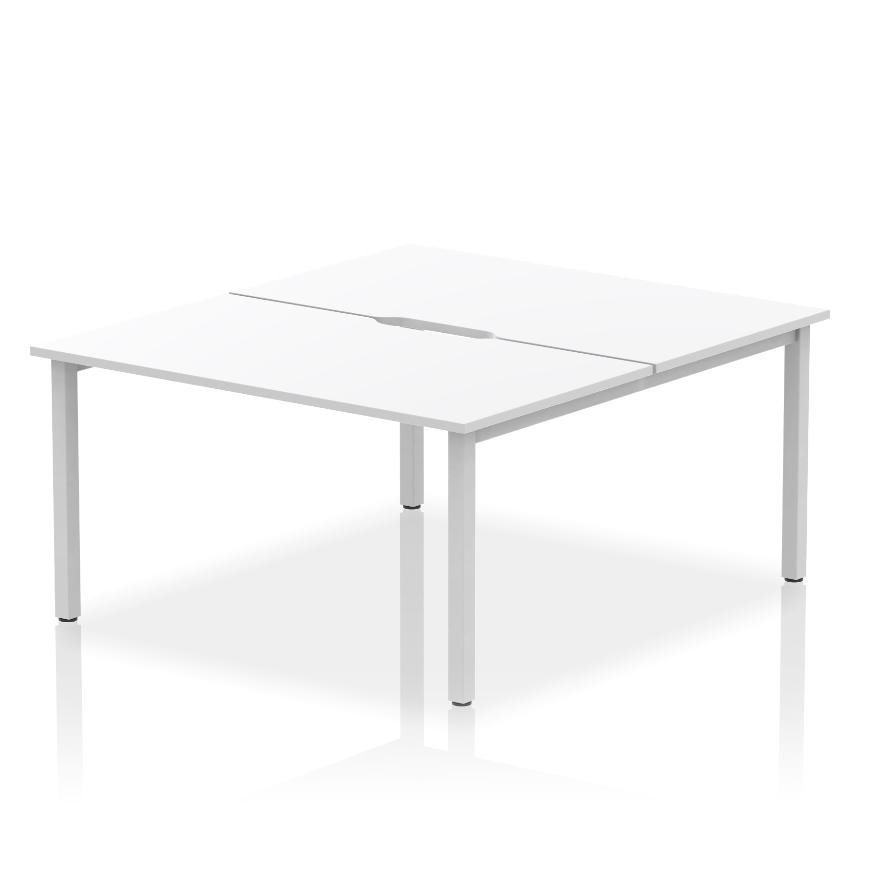White / Silver Frame