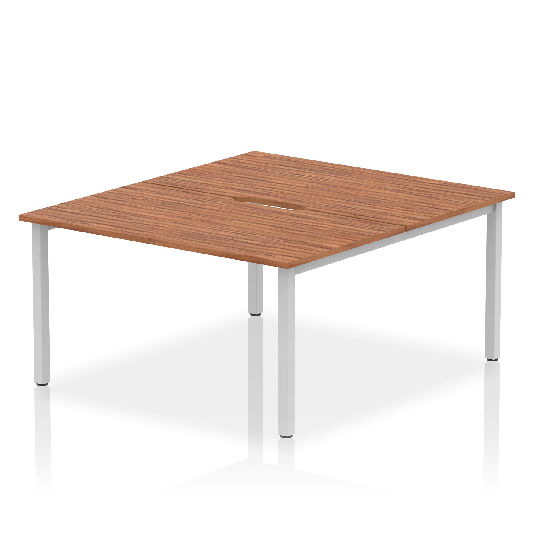 Walnut / Silver Frame
