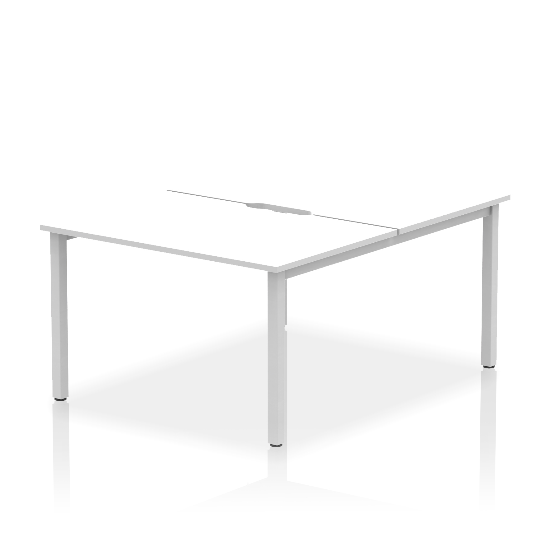 White / Silver Frame