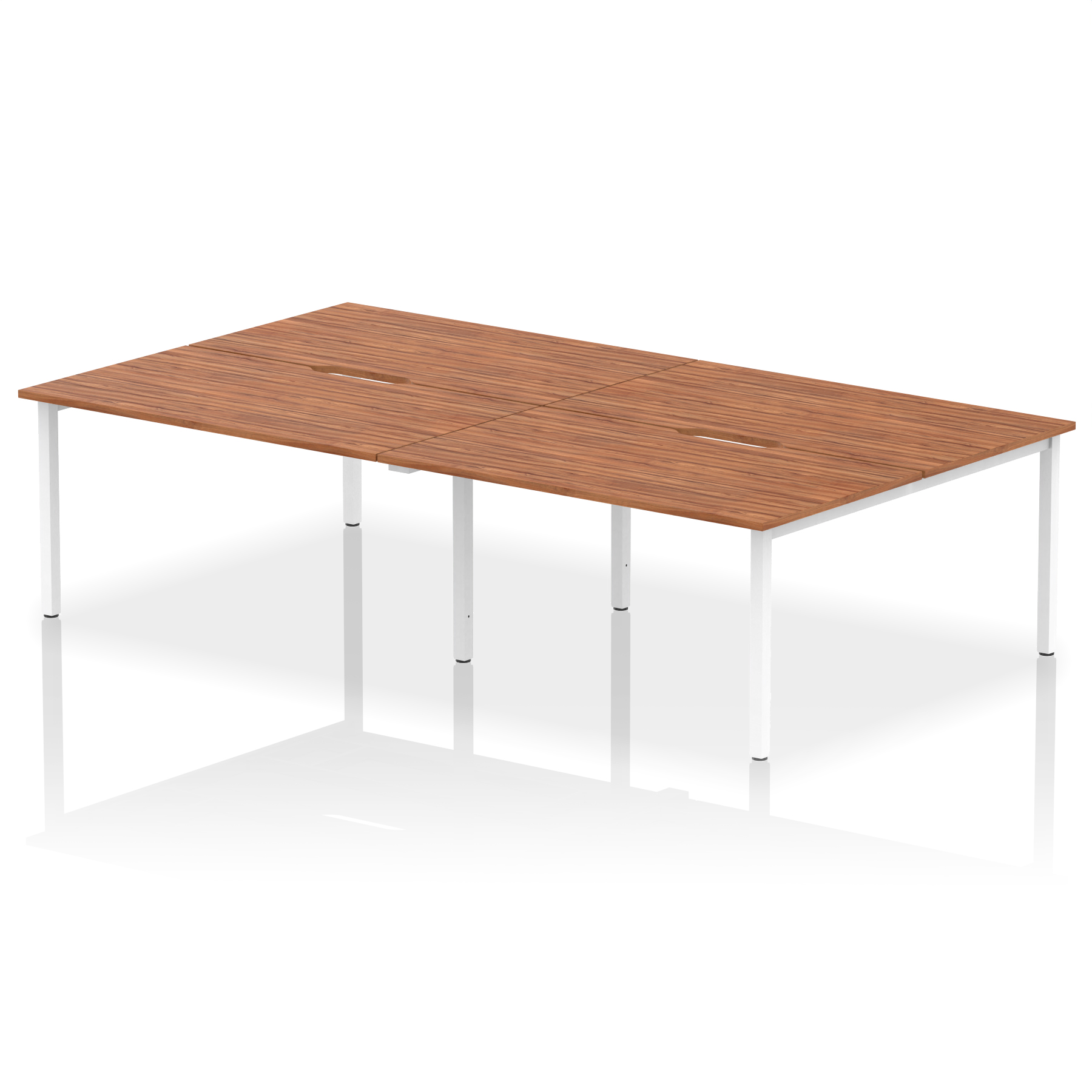 Walnut / White Frame