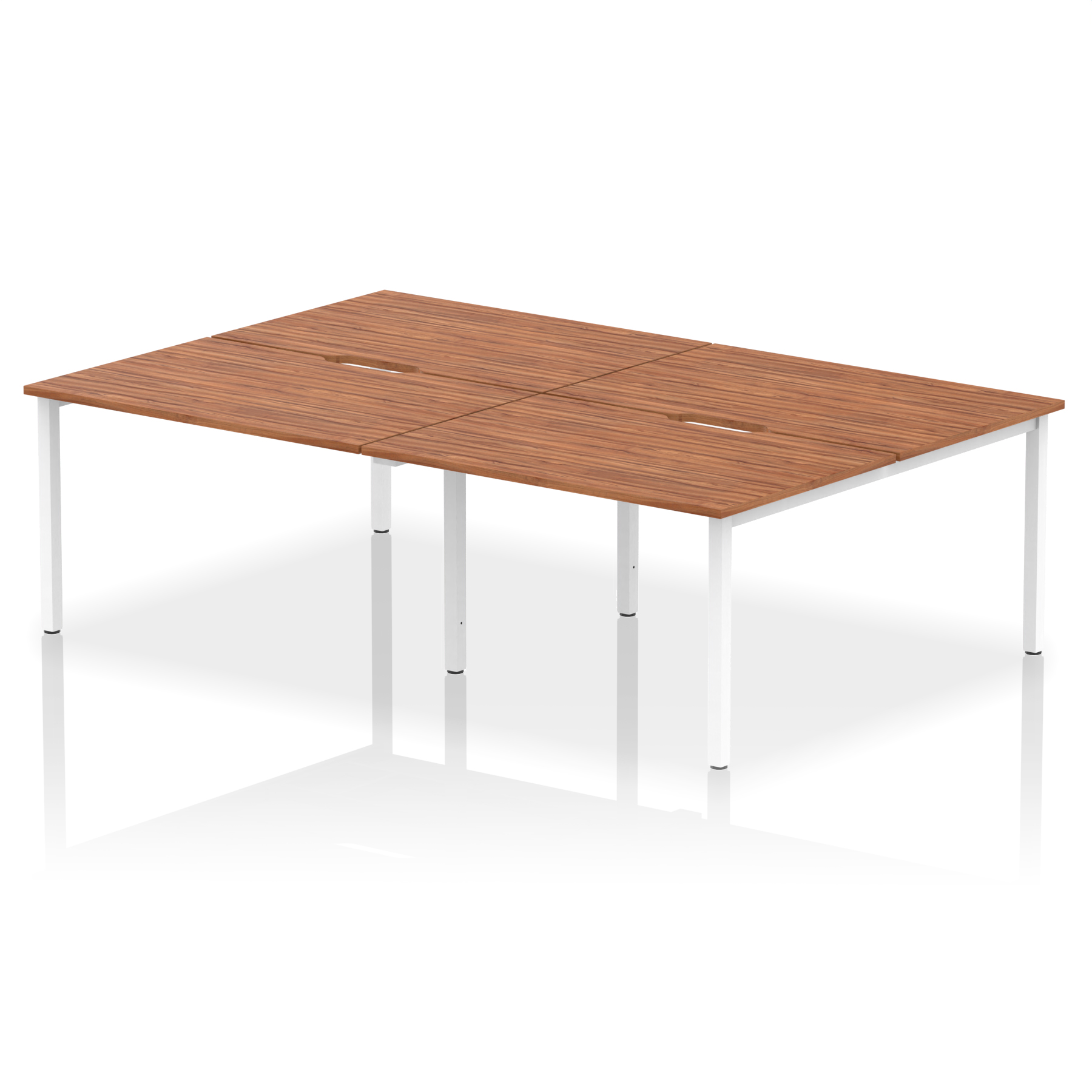 Walnut / White Frame