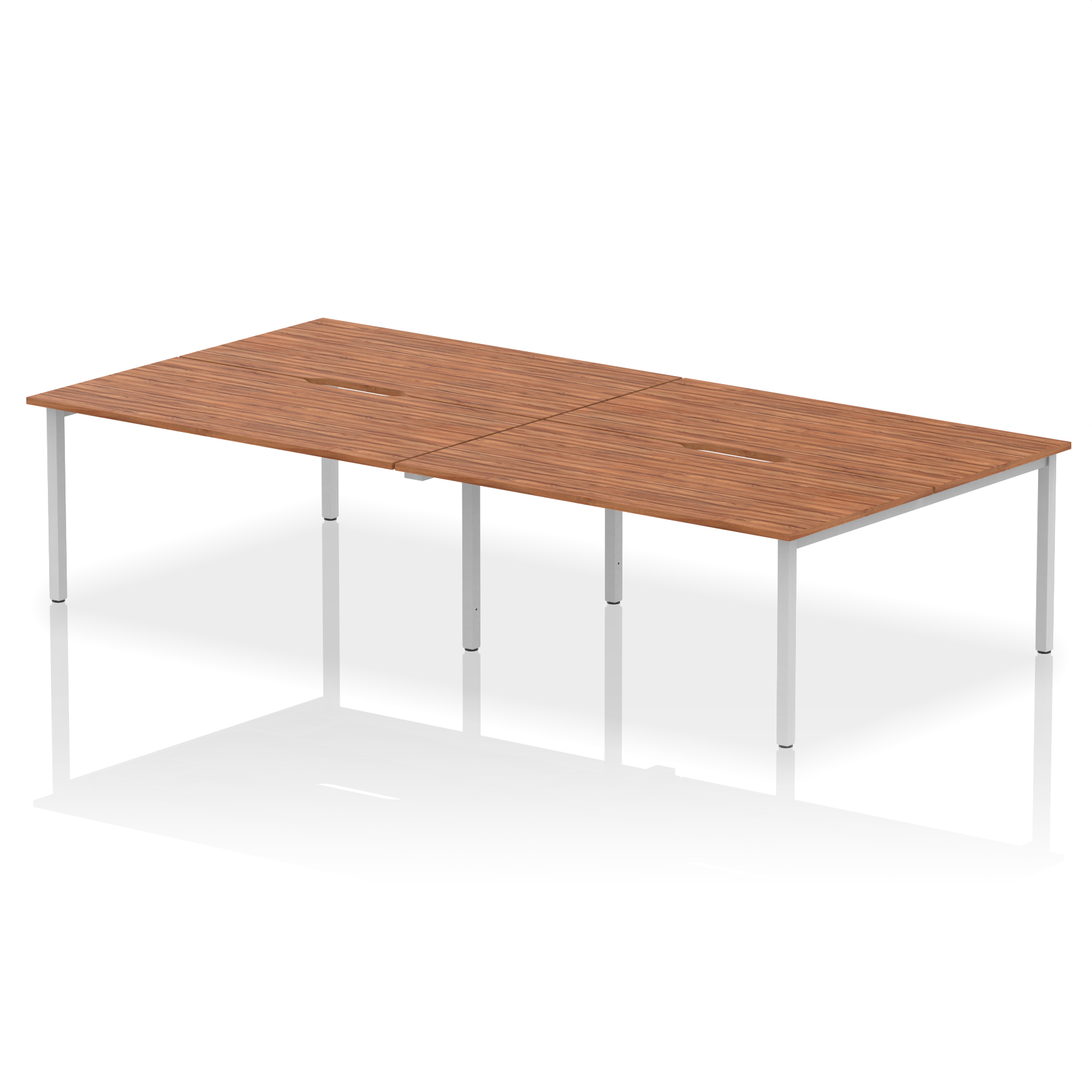 Walnut / Silver Frame