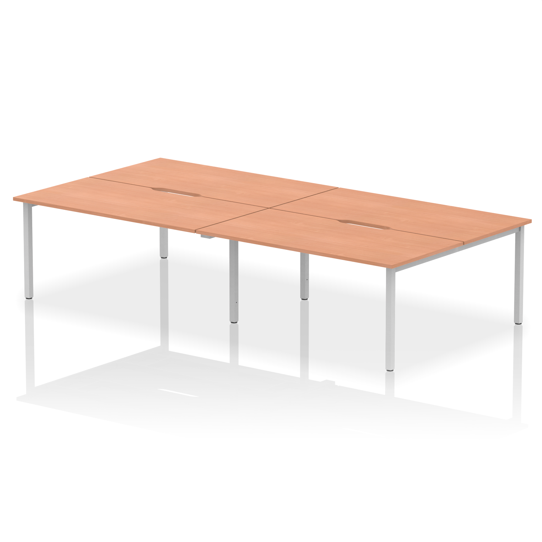 Beech / Silver Frame