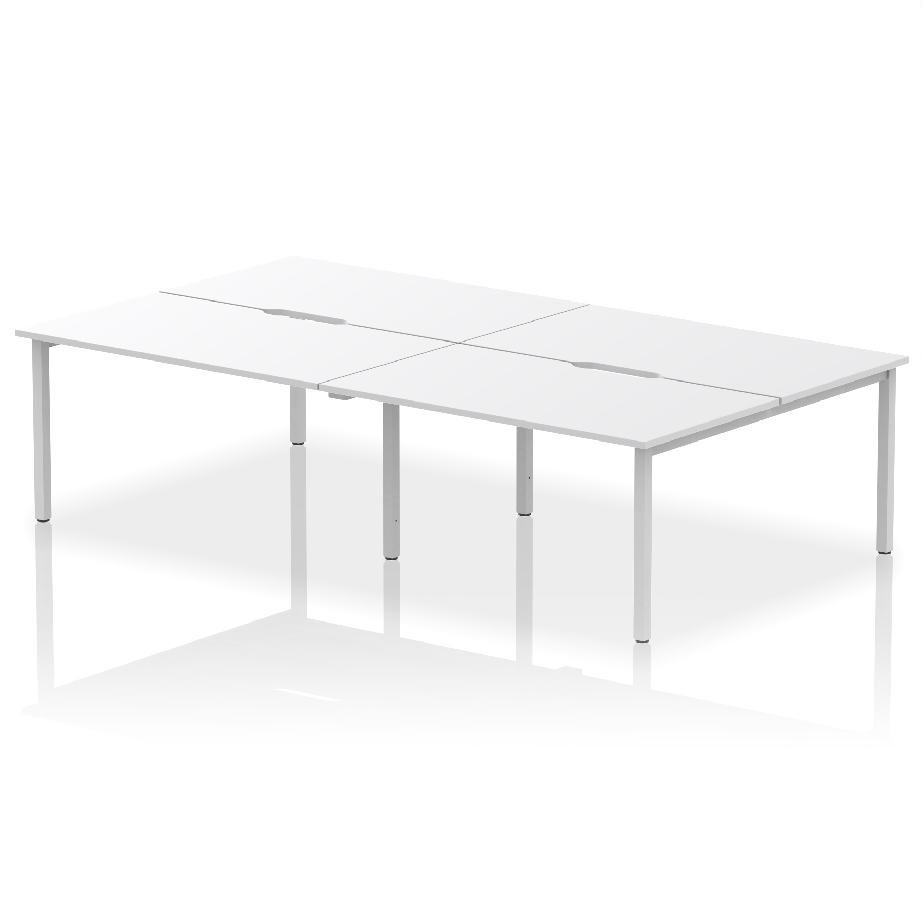 White / Silver Frame