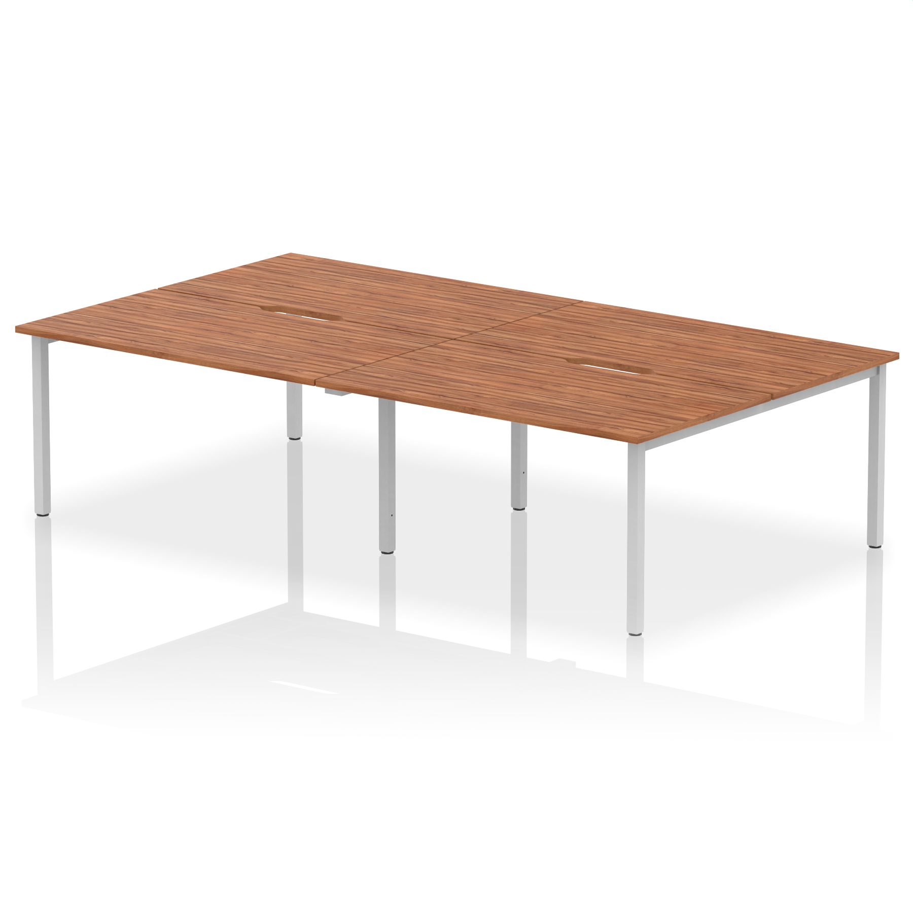 Walnut / Silver Frame