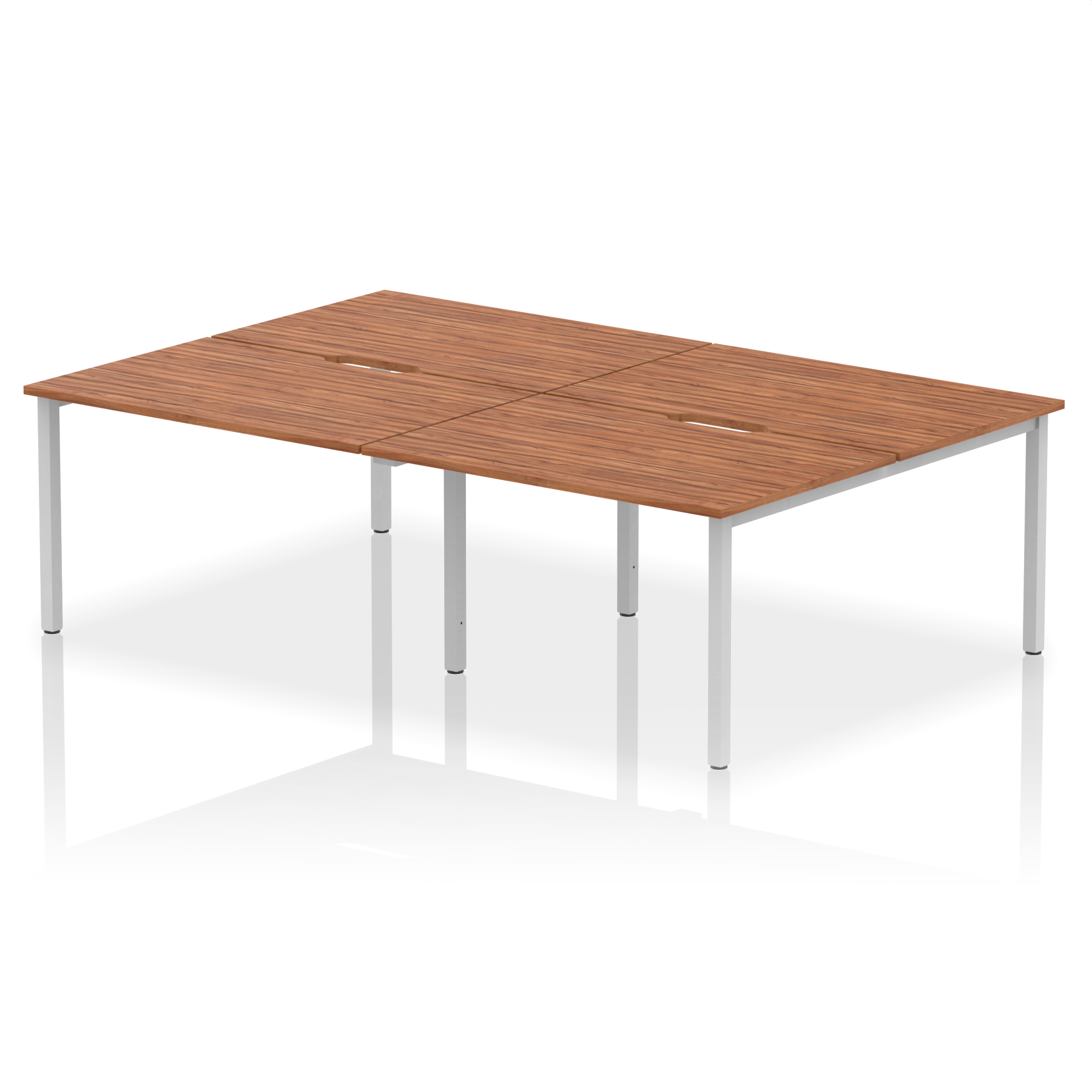 Walnut / Silver Frame