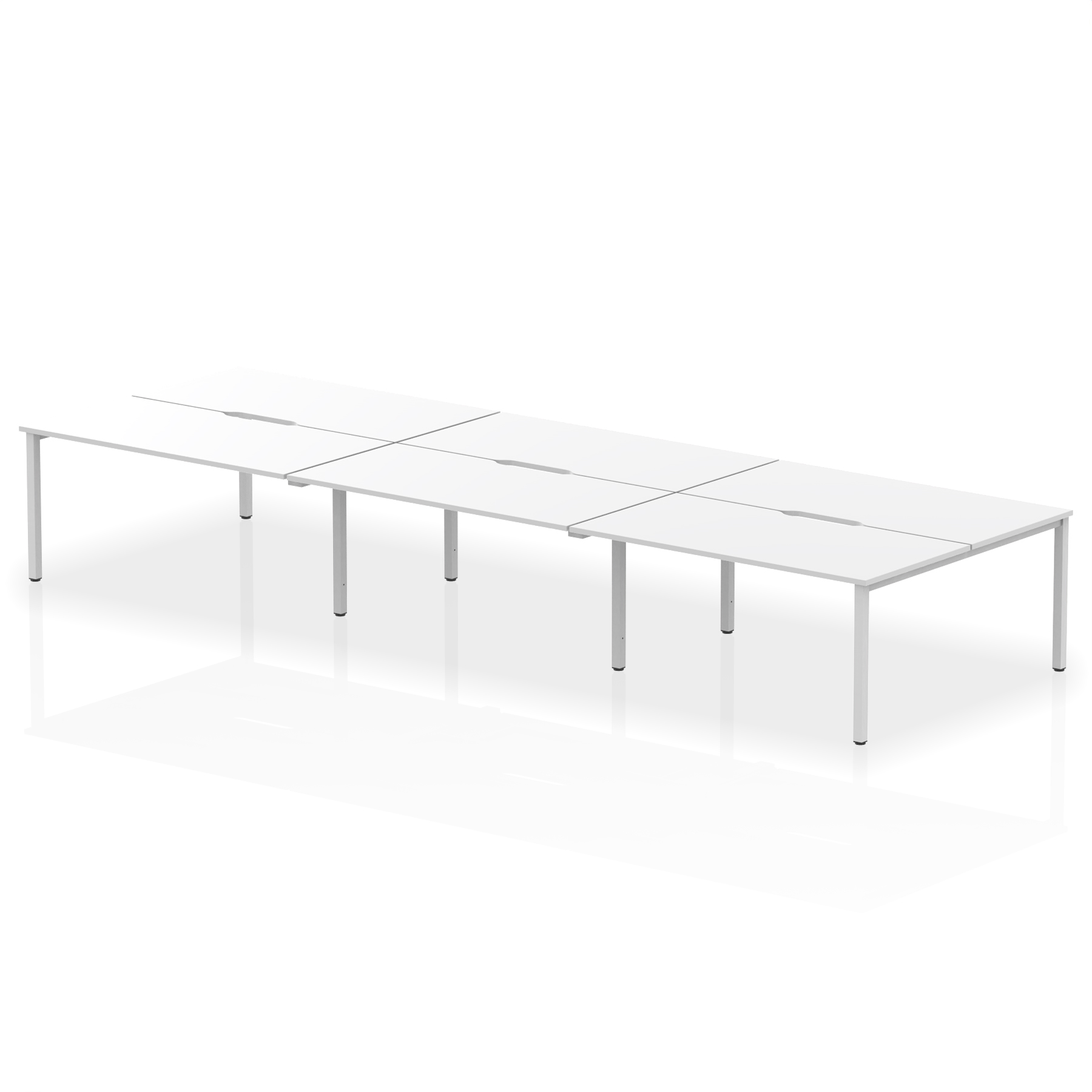 White / Silver Frame