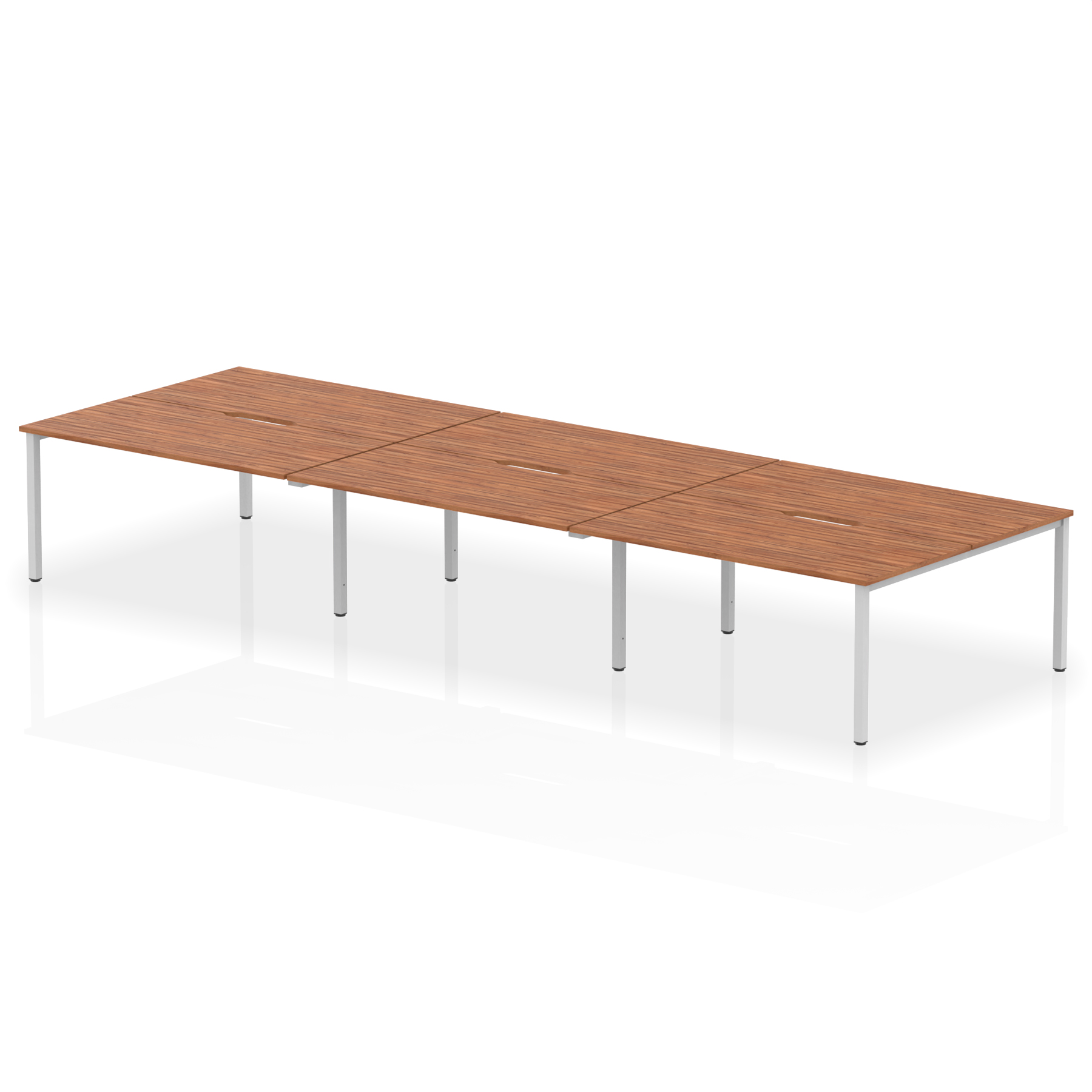 Walnut / Silver Frame