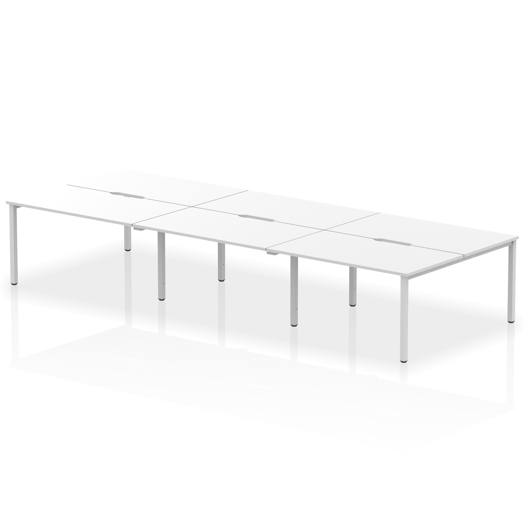 White / Silver Frame
