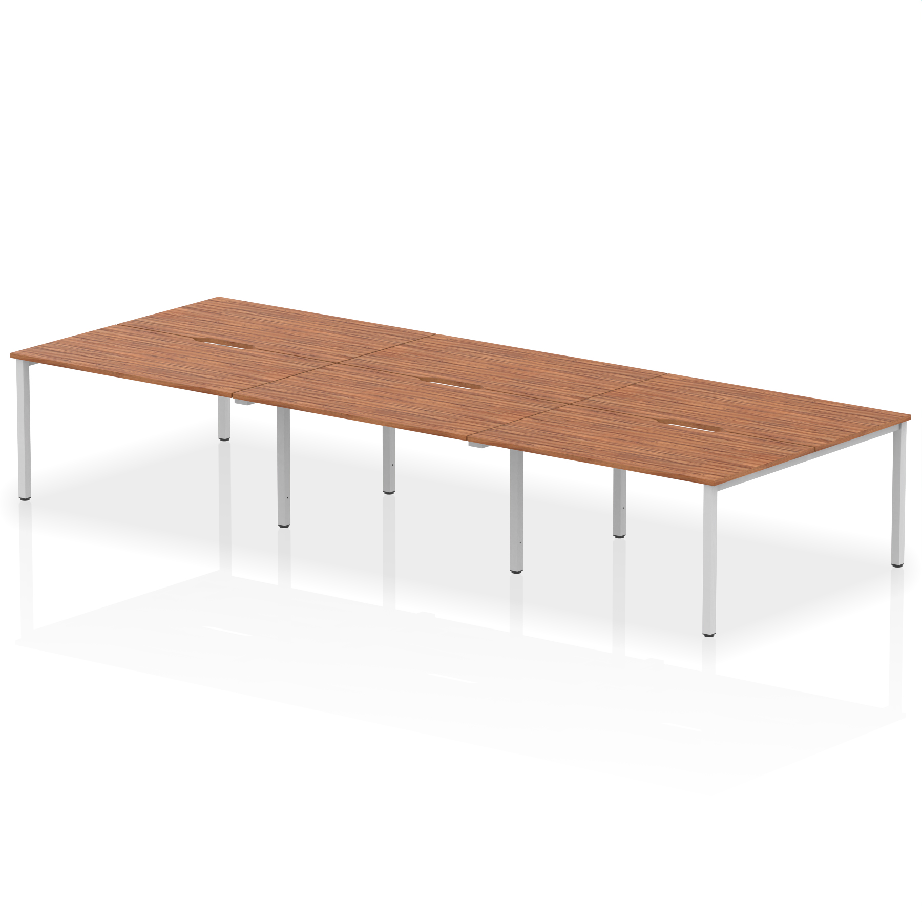 Walnut / Silver Frame