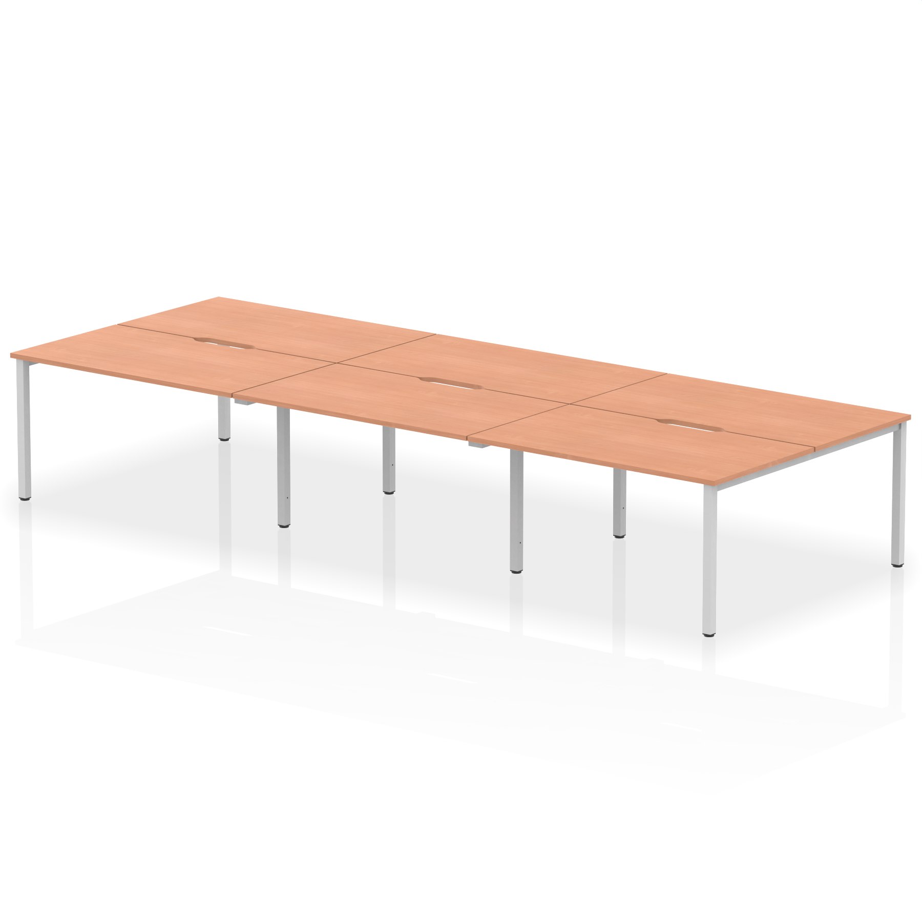 Beech / Silver Frame