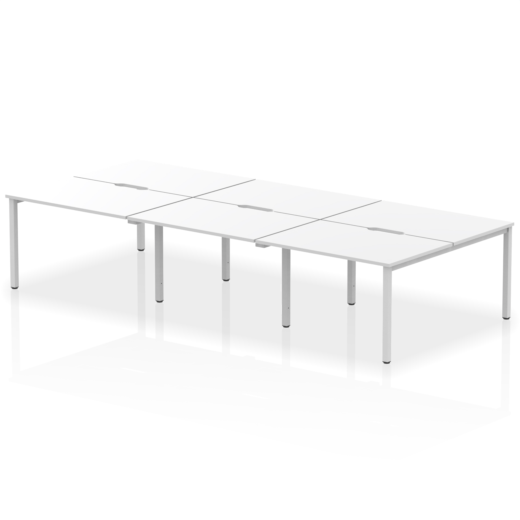 White / Silver Frame