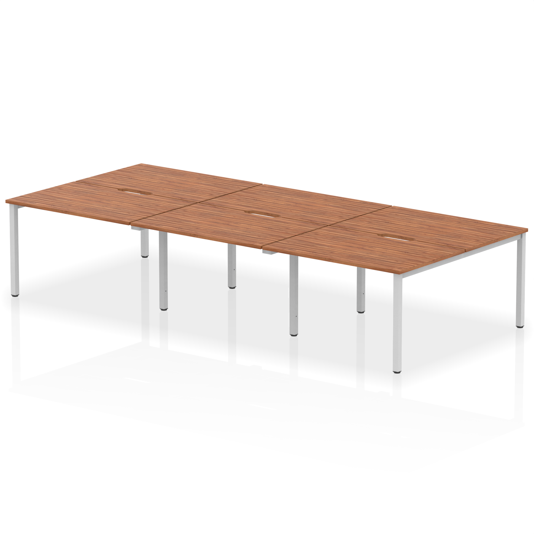 Walnut / Silver Frame