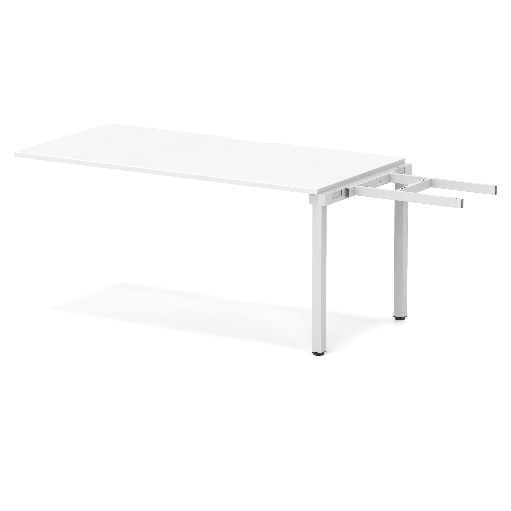 White / Silver Frame