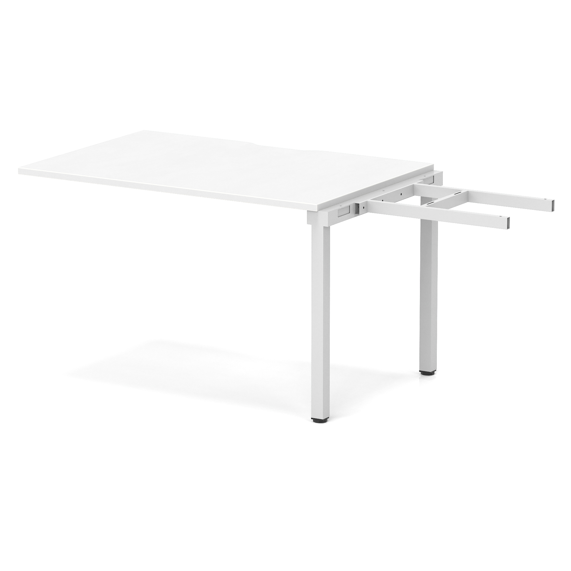 White / Silver Frame