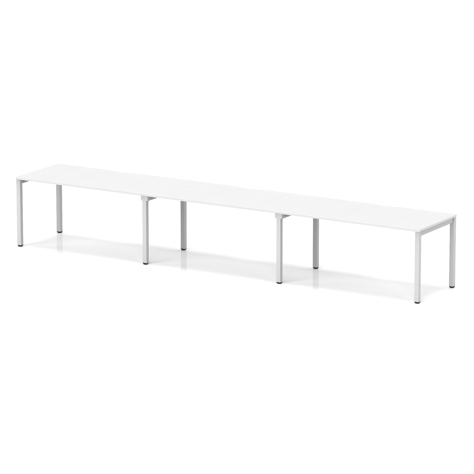 White / Silver Frame