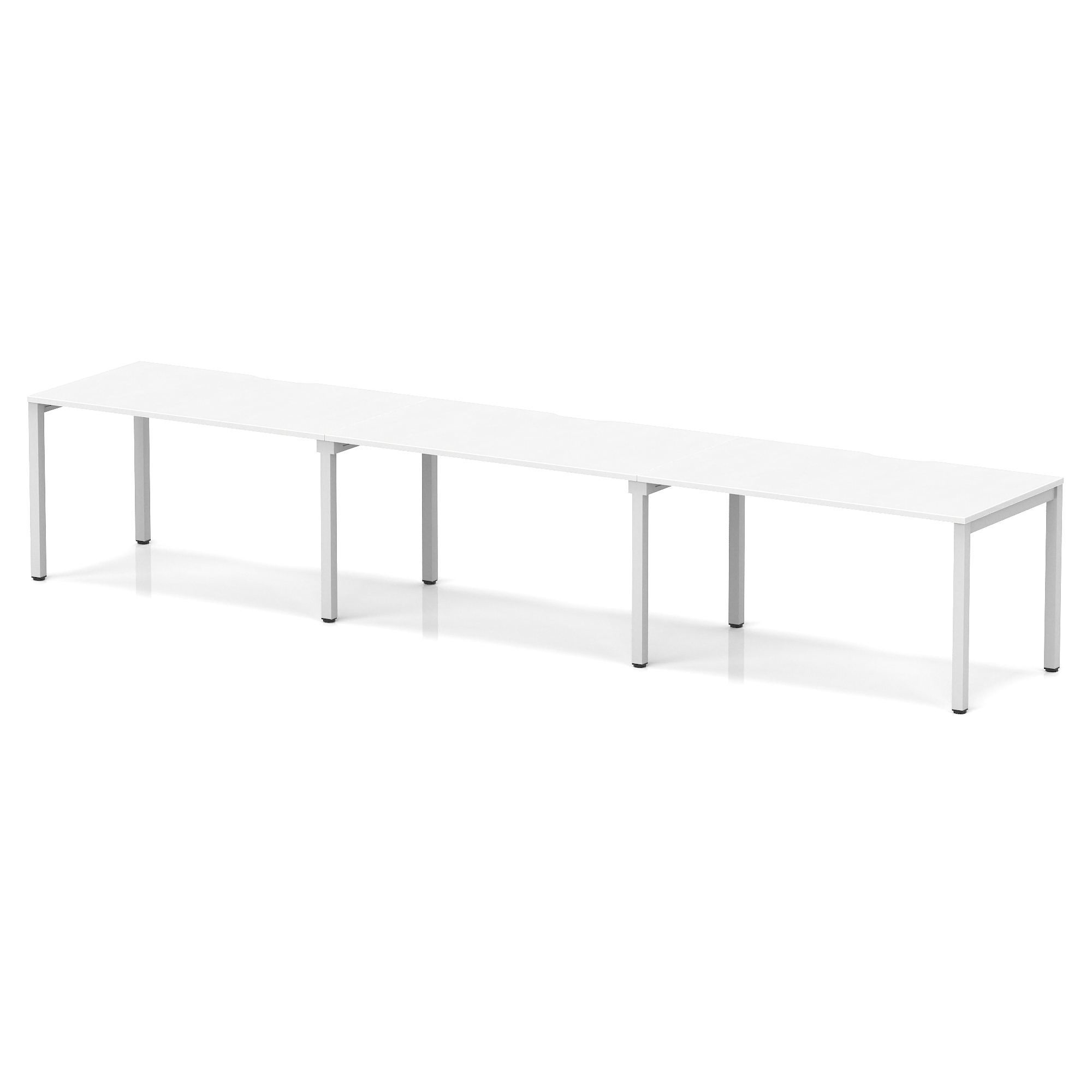 White / Silver Frame