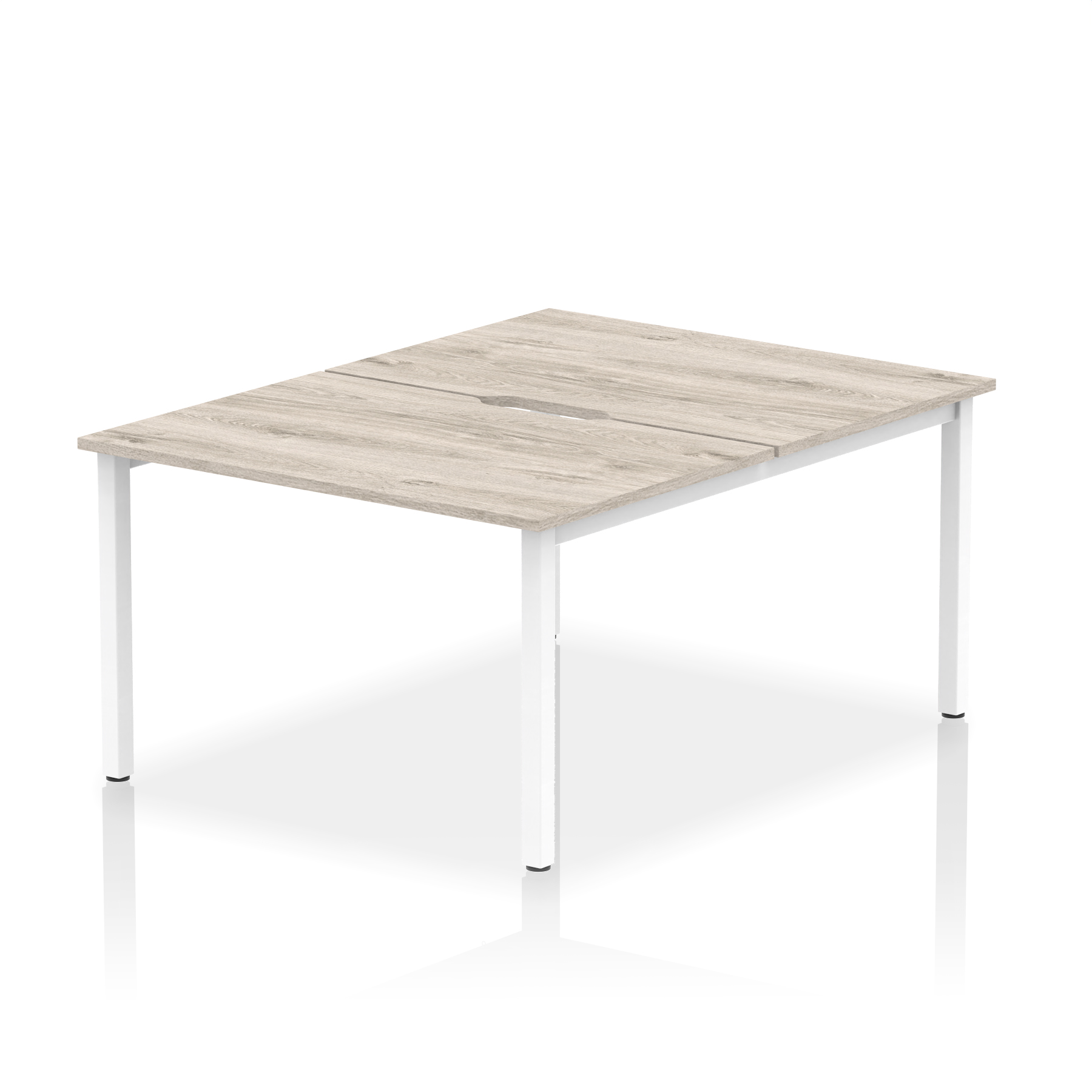 Grey Oak / White Frame