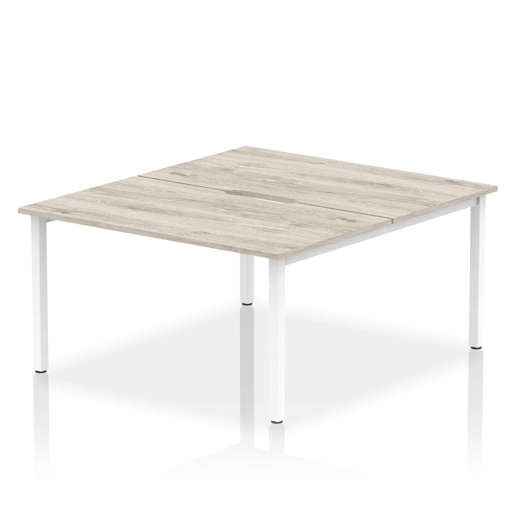 Grey Oak / White Frame