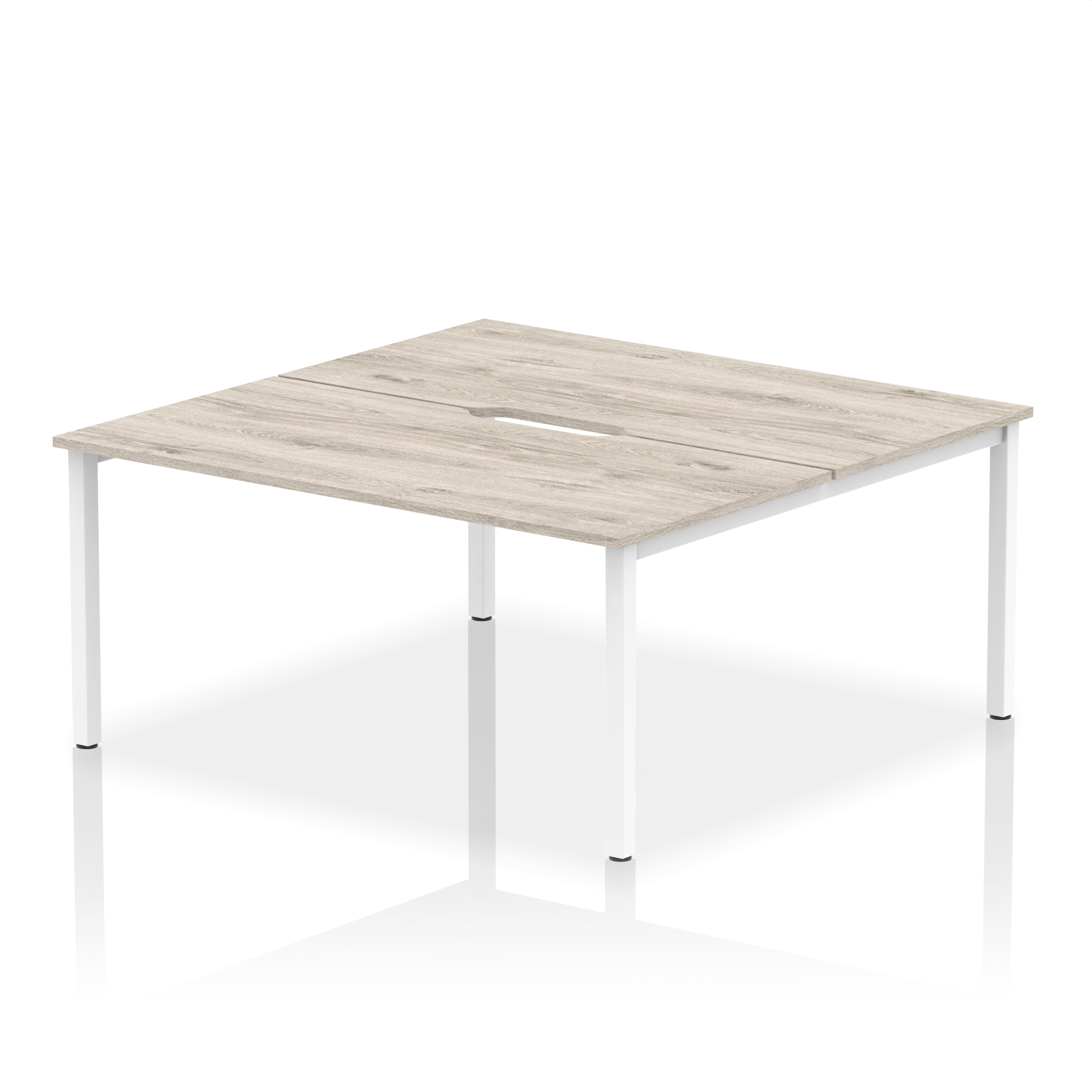 Grey Oak / White Frame