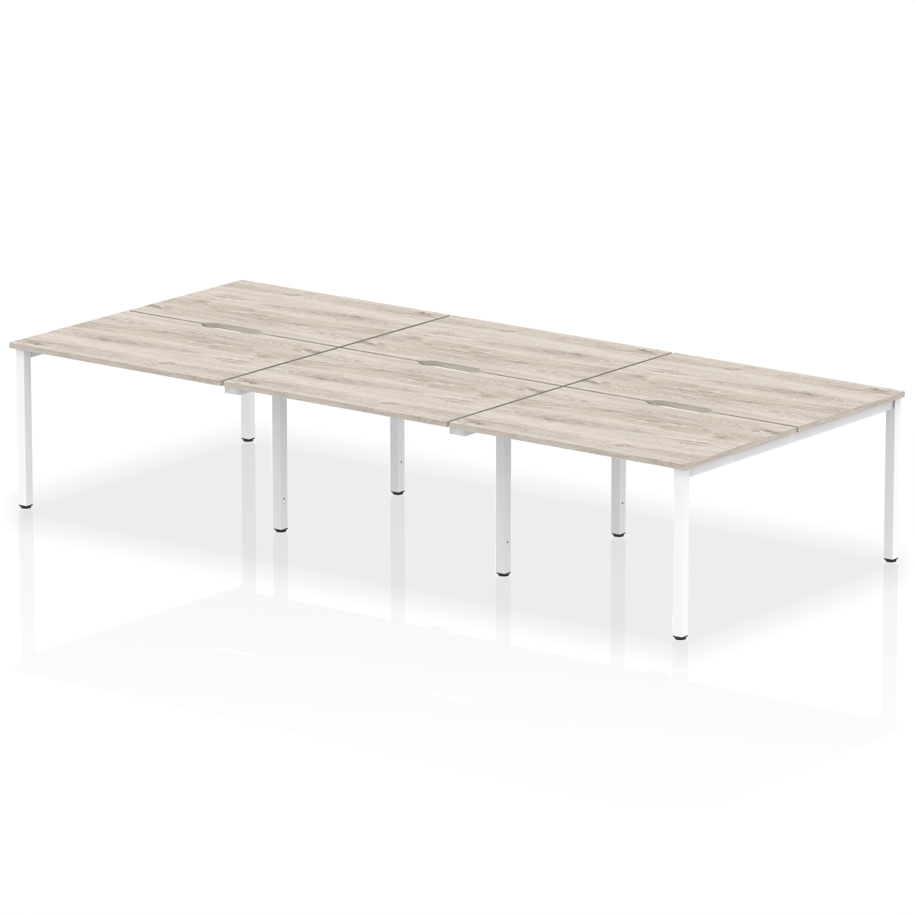 Grey Oak / White Frame