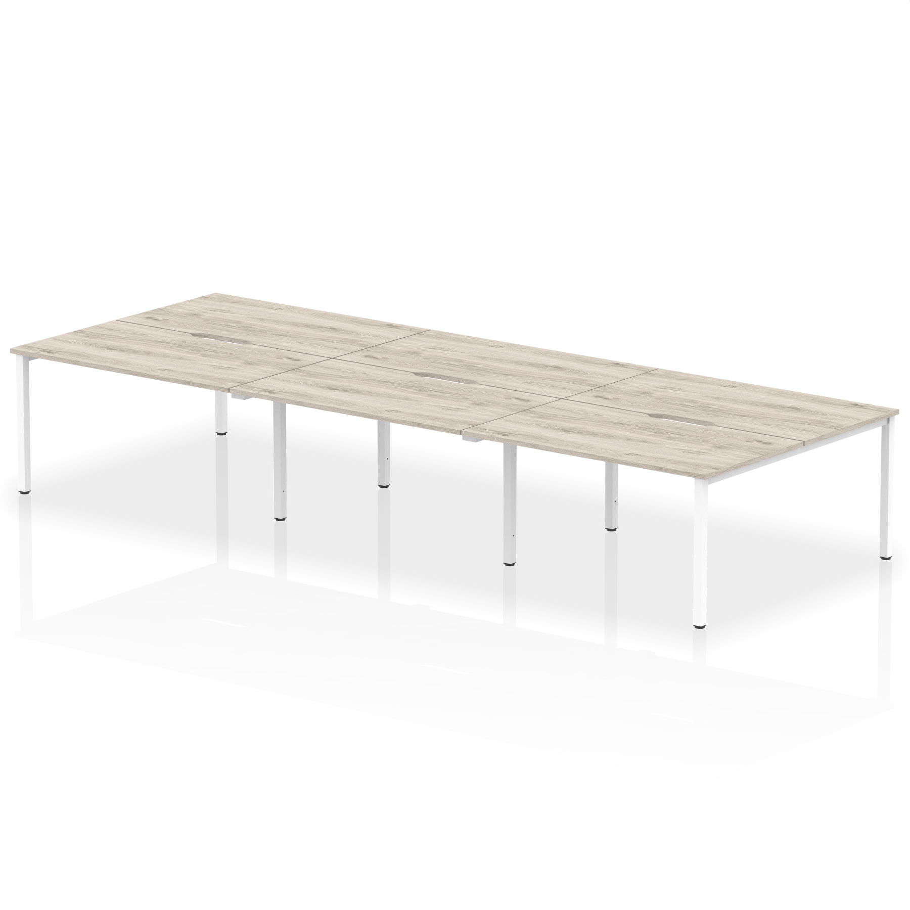 Grey Oak / White Frame