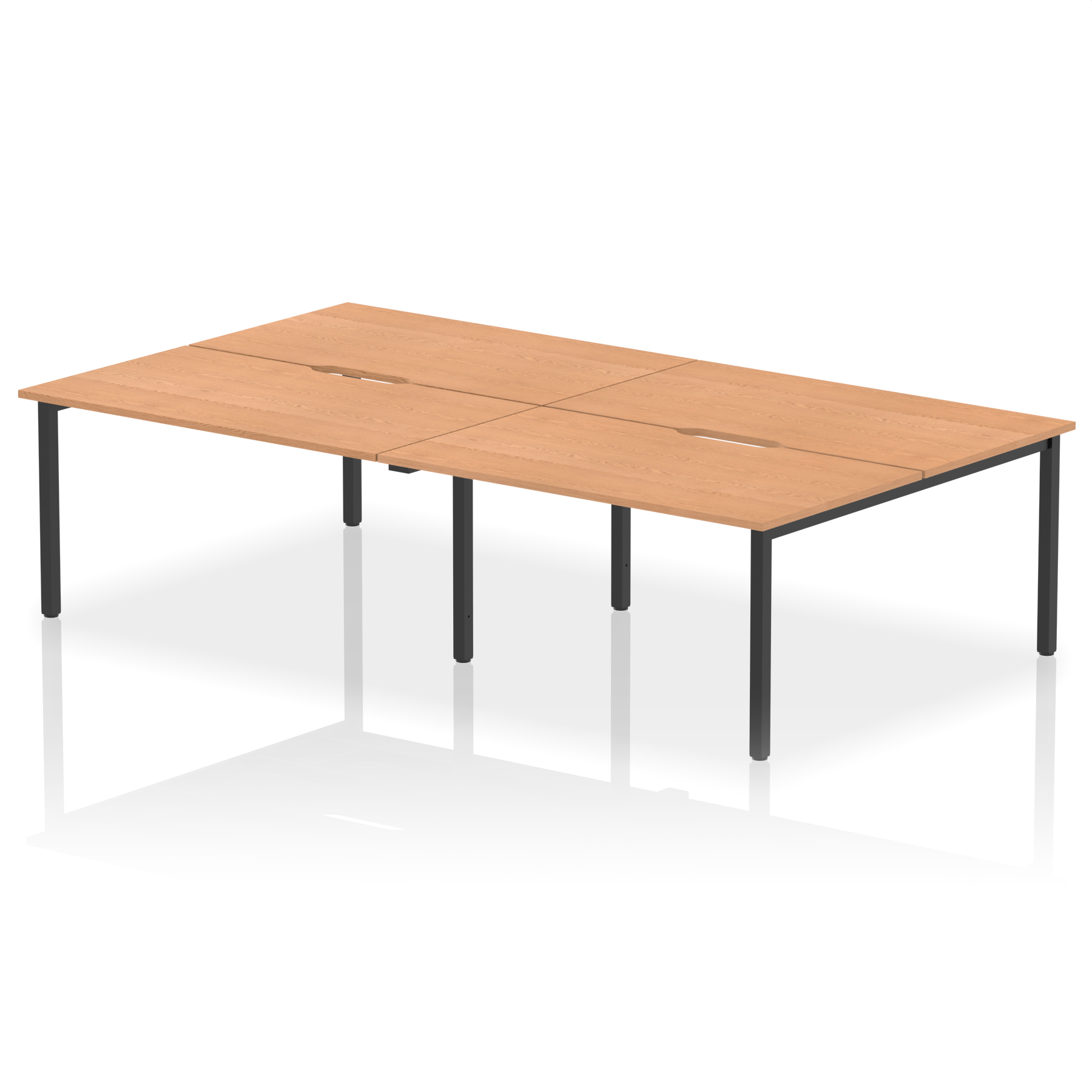 Oak / Black Frame