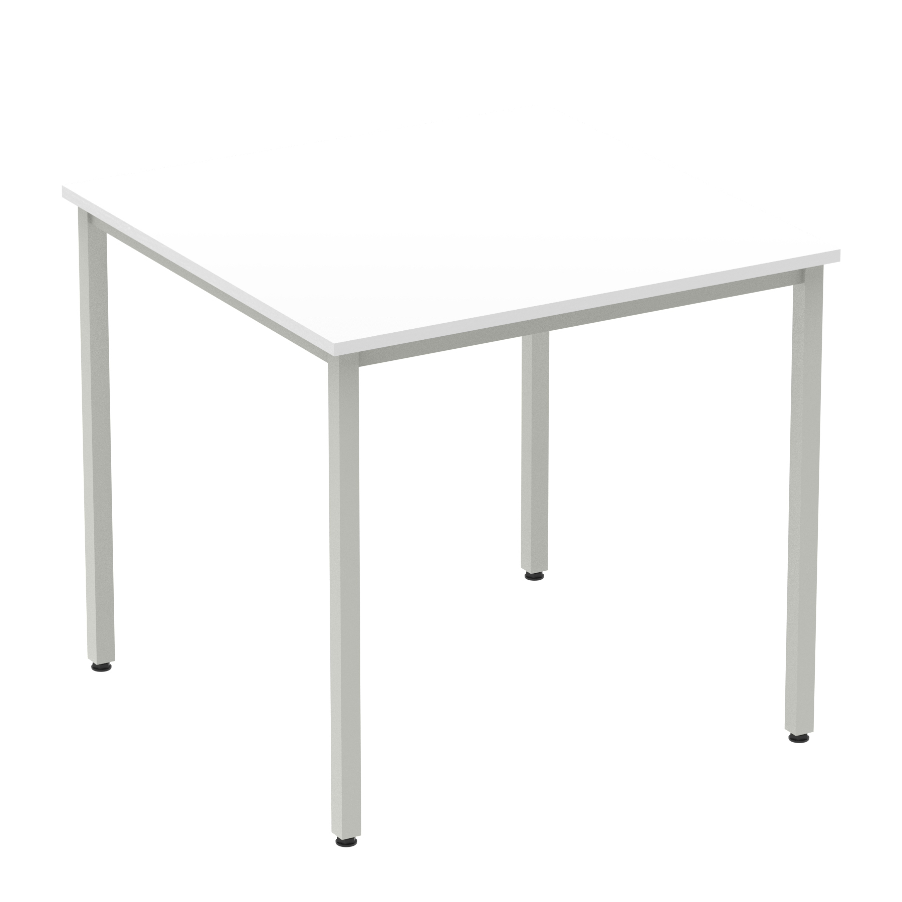 White / Silver Frame