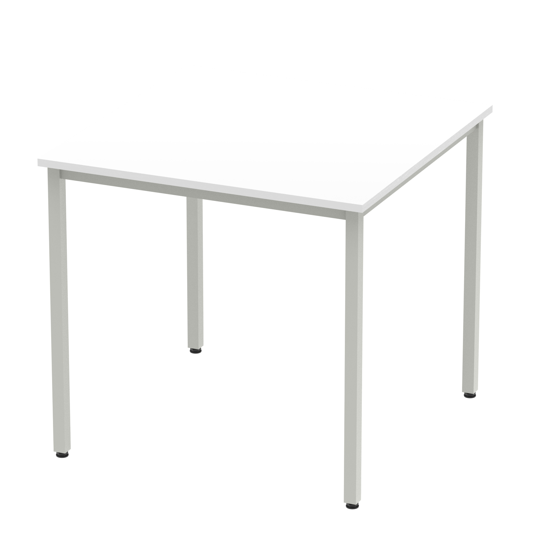 White / Silver Frame