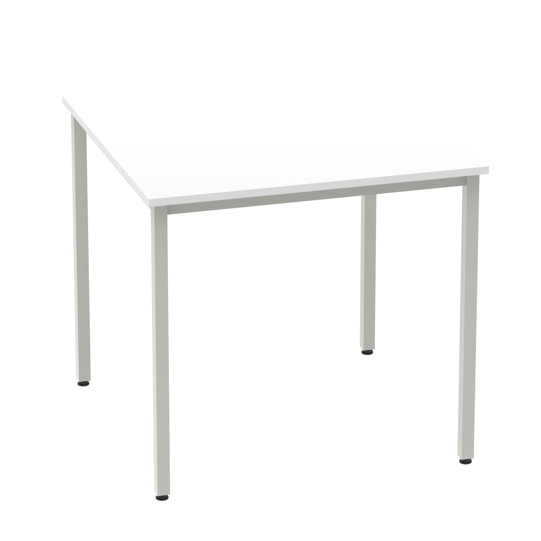 White / Silver Frame