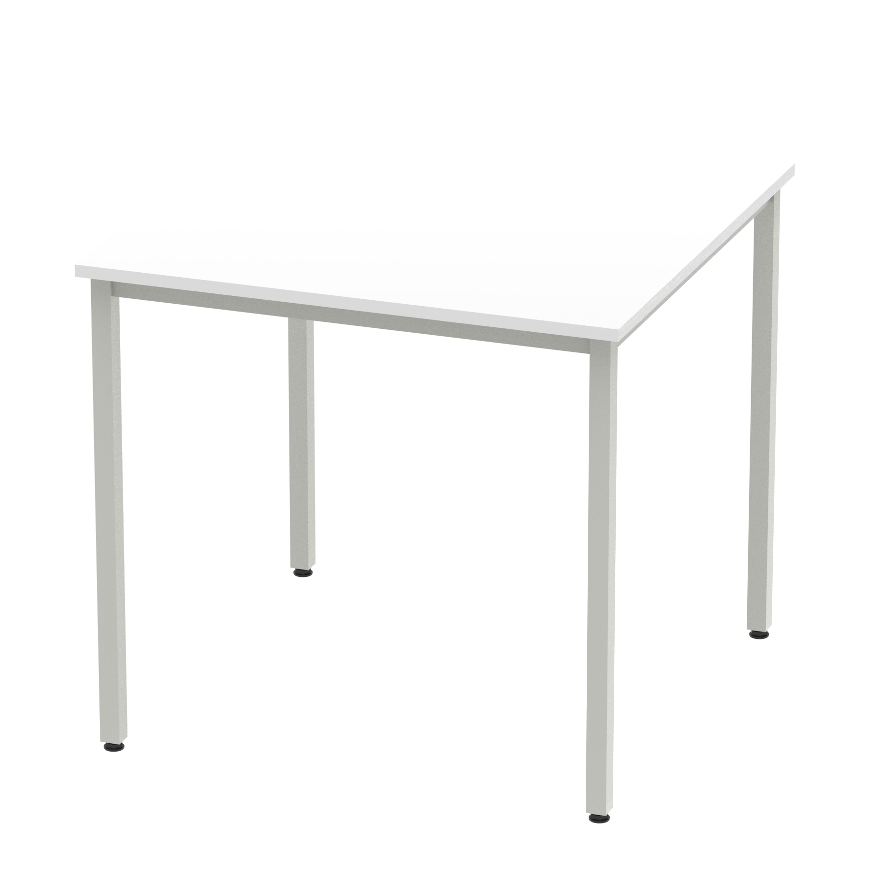 White / Silver Frame