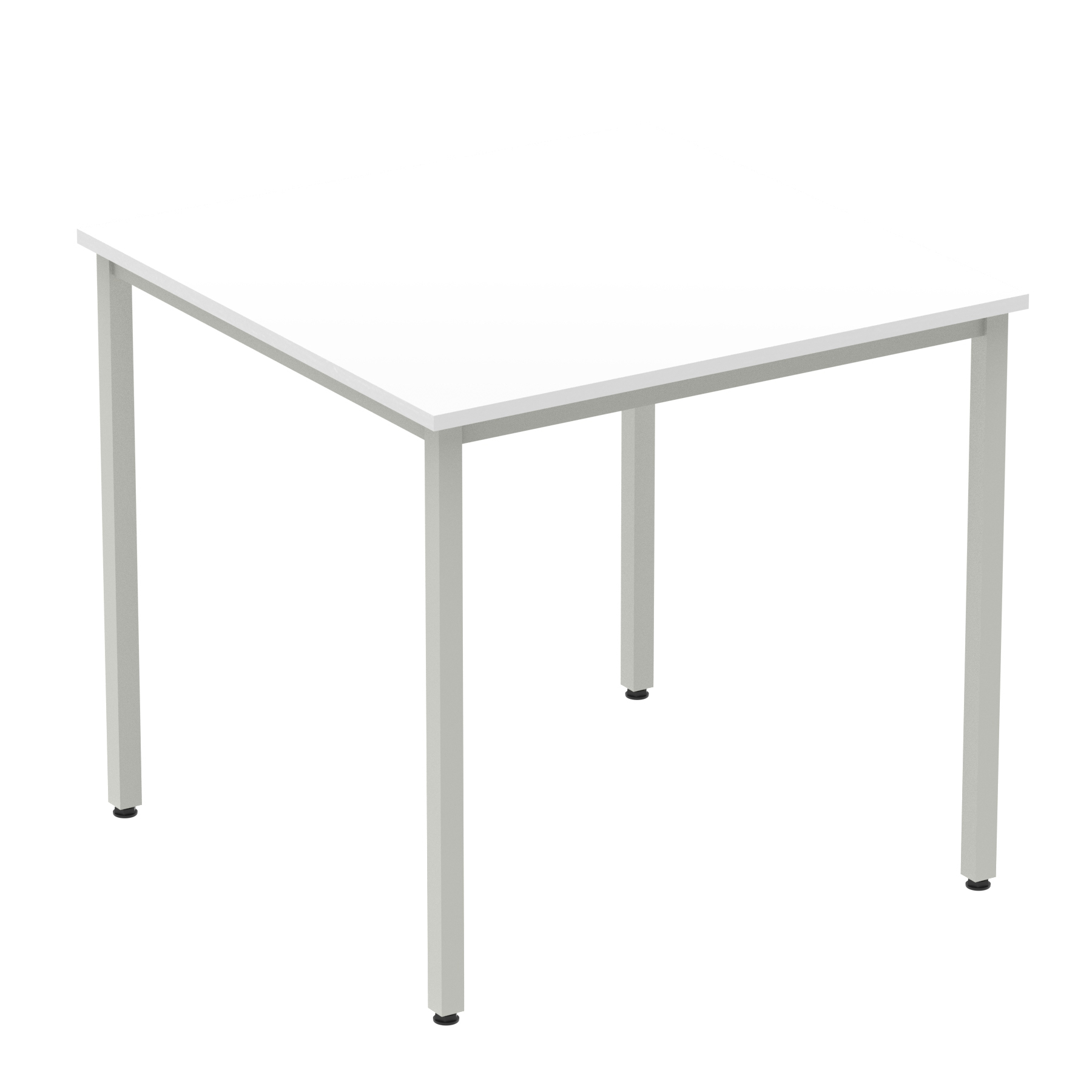 White / Silver Frame