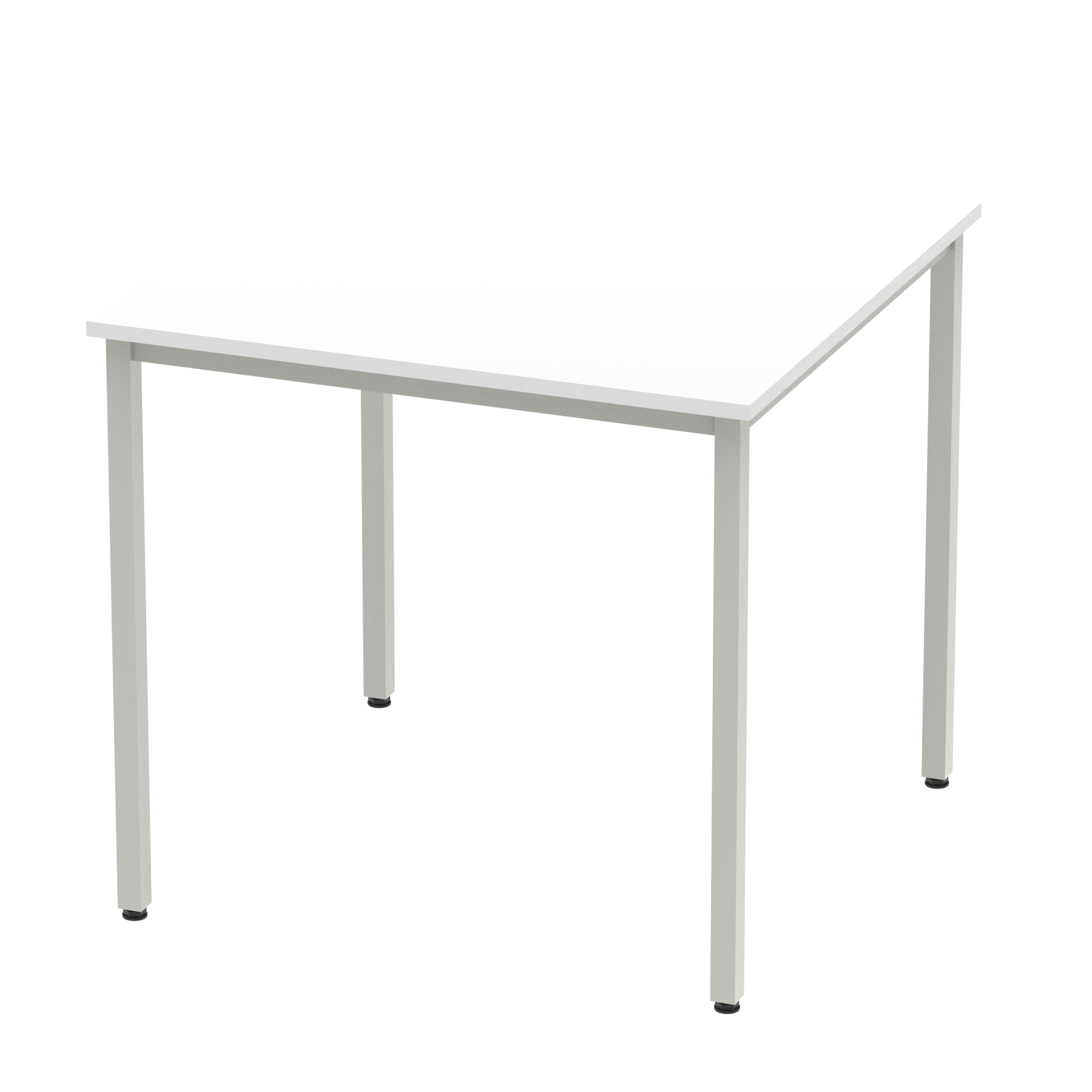 White / Silver Frame