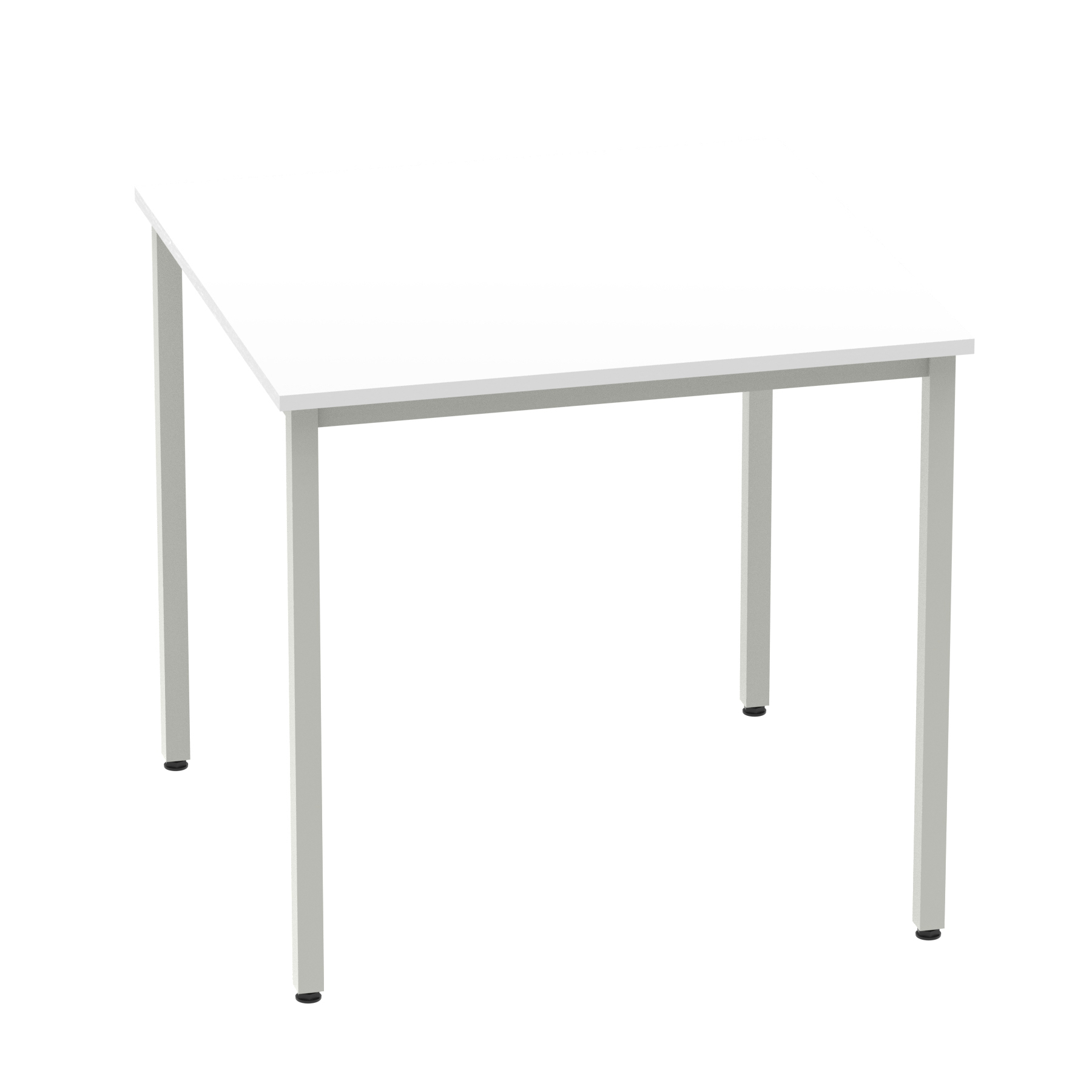 White / Silver Frame