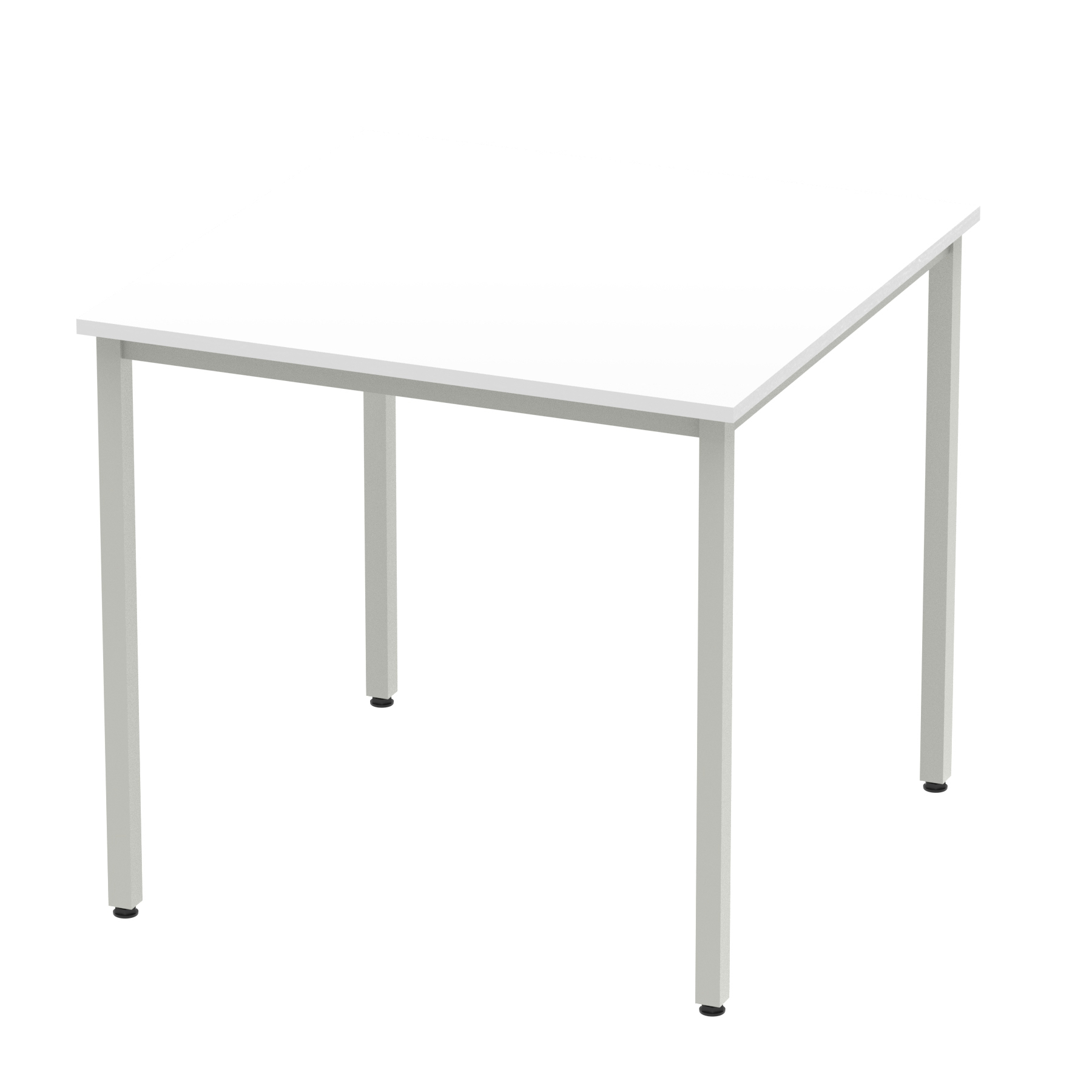 White / Silver Frame