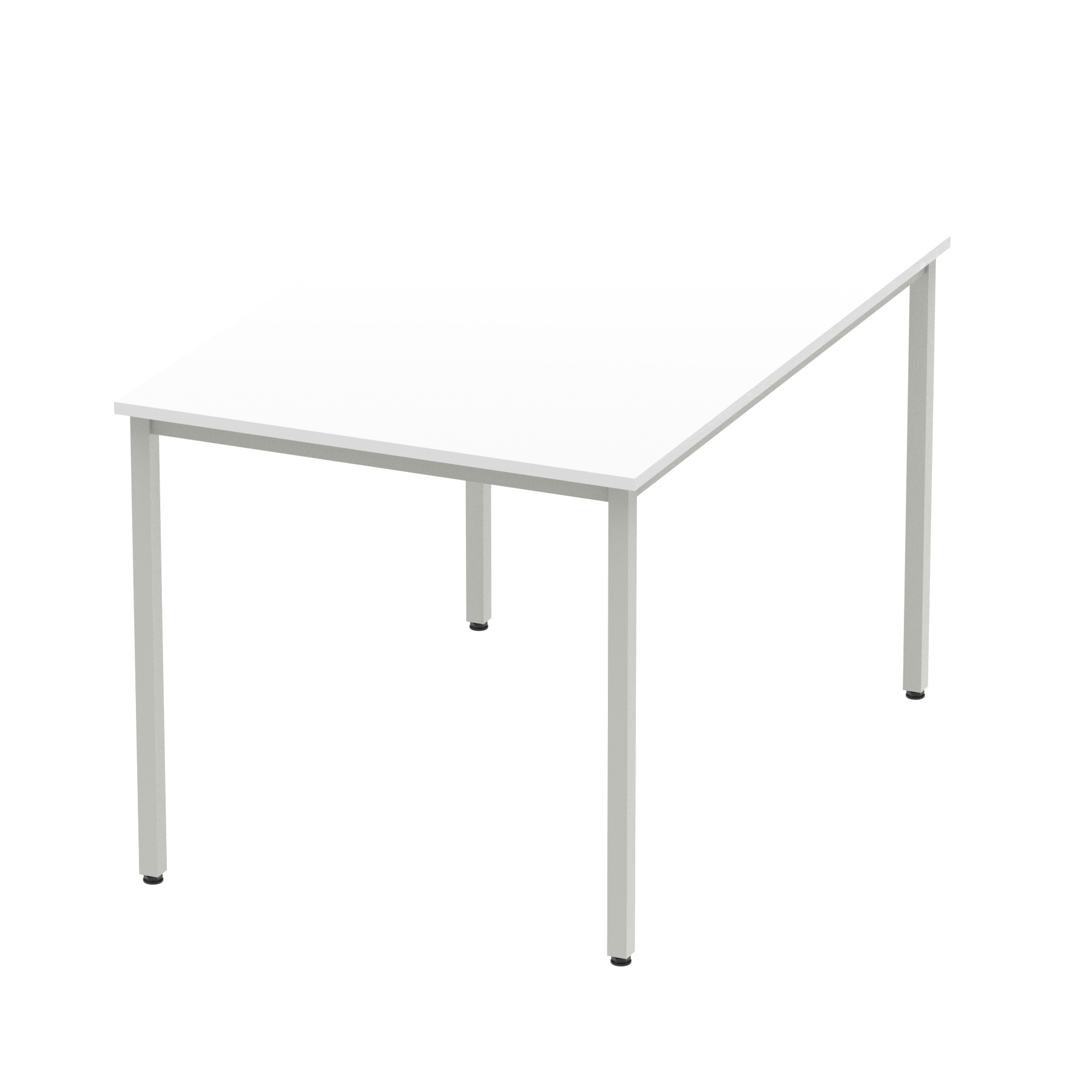 White / Silver Frame