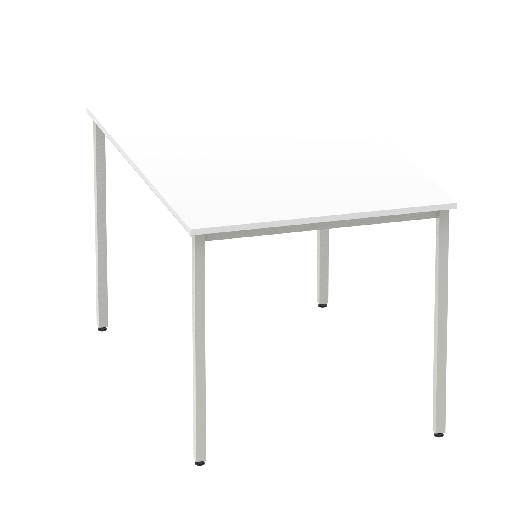 White / Silver Frame