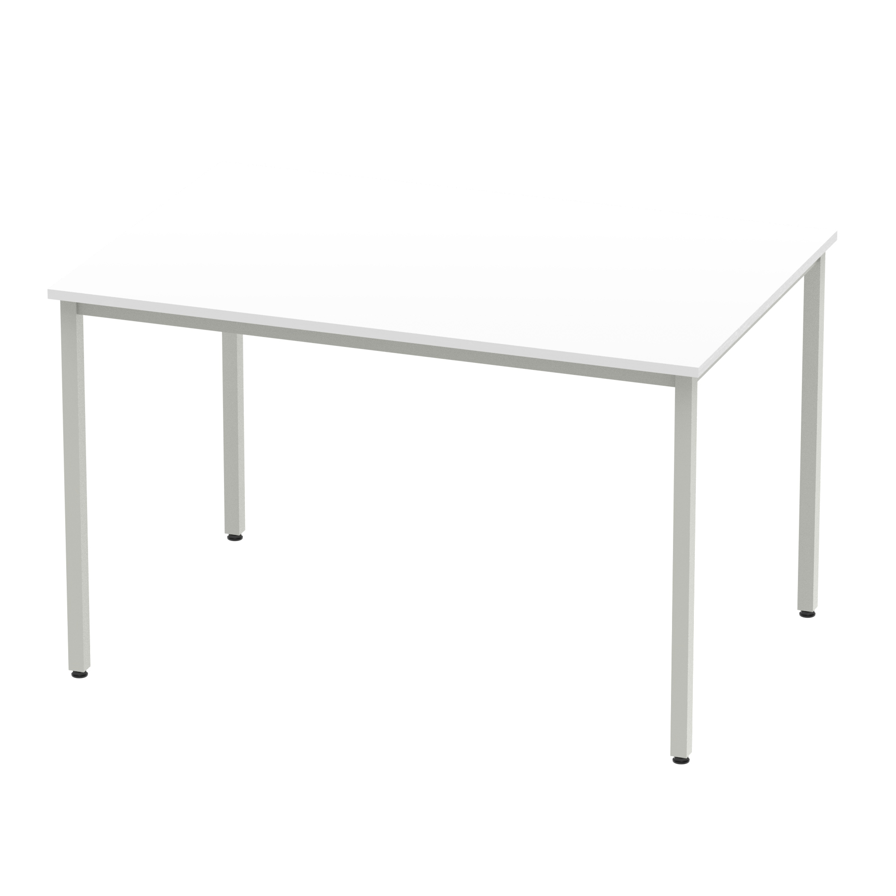 White / Silver Frame