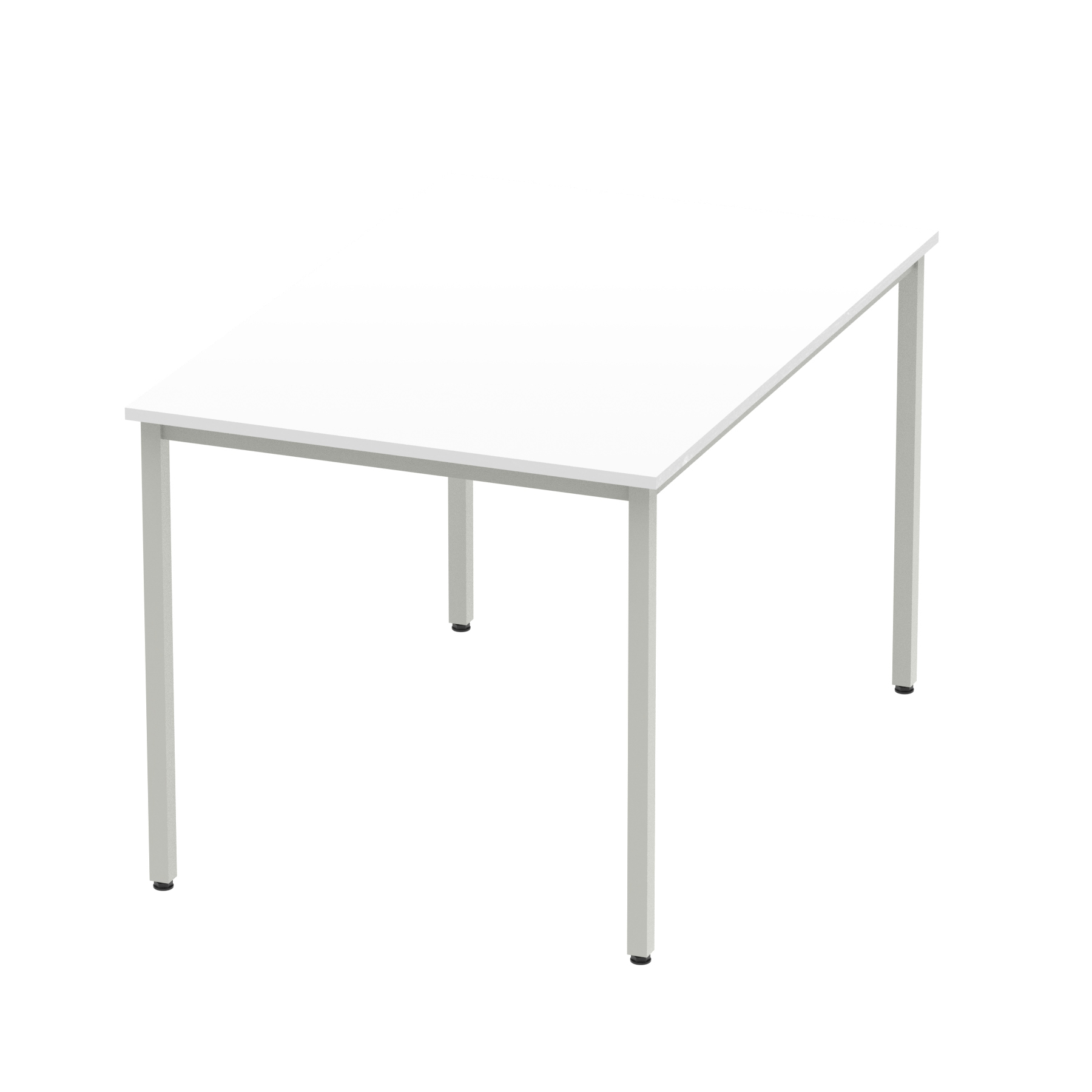 White / Silver Frame
