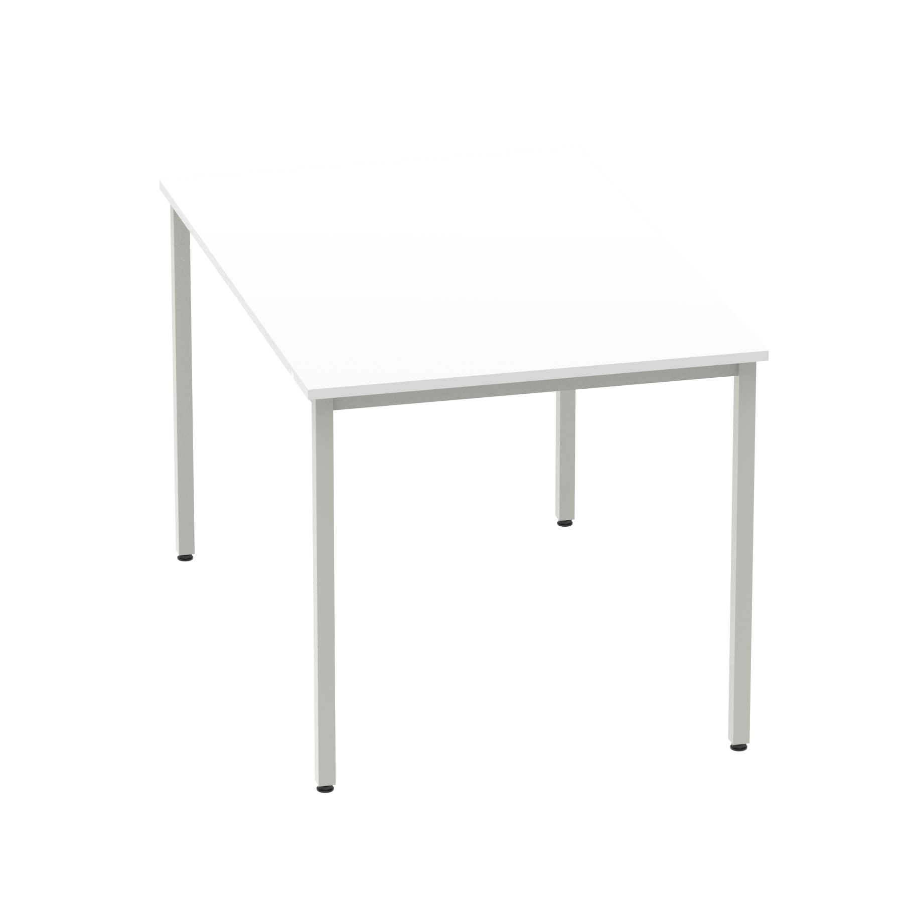 White / Silver Frame