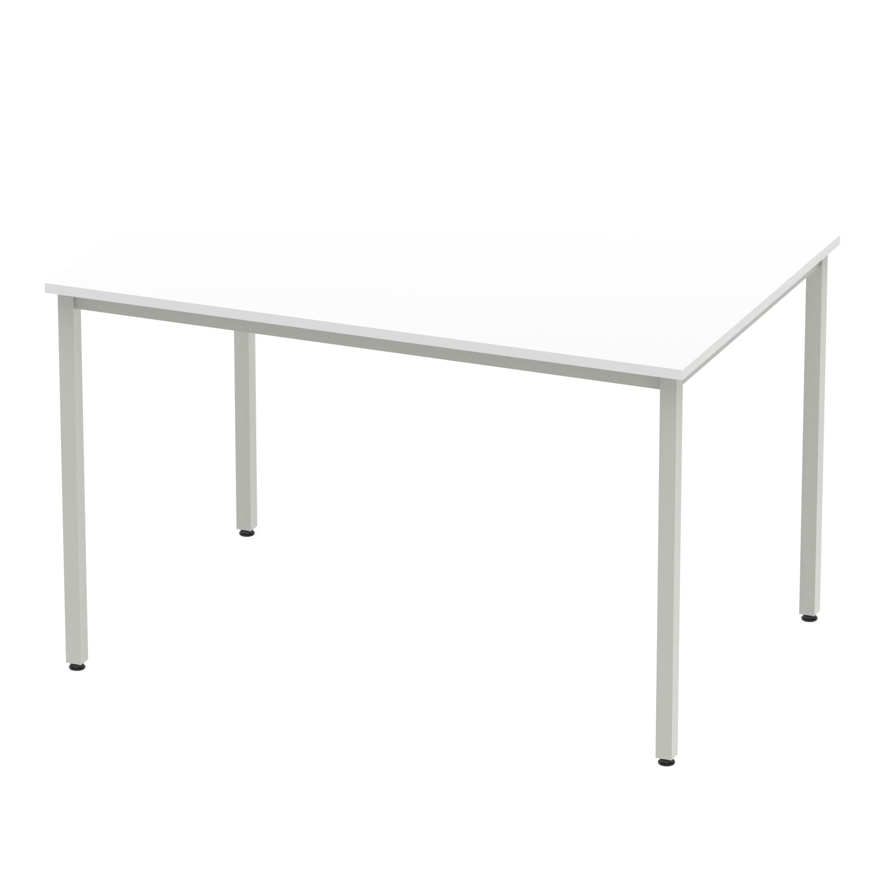 White / Silver Frame