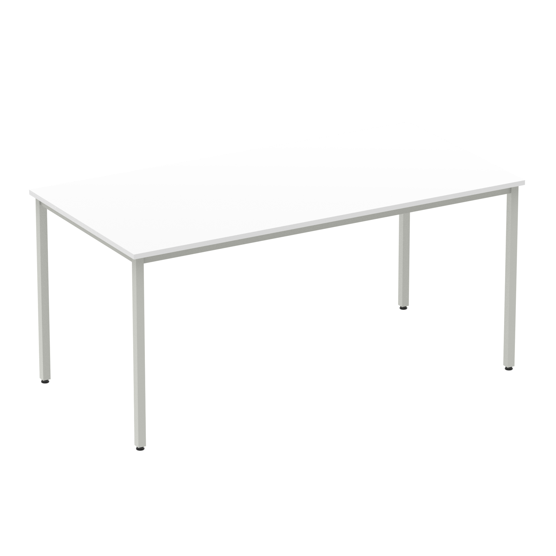 White / Silver Frame