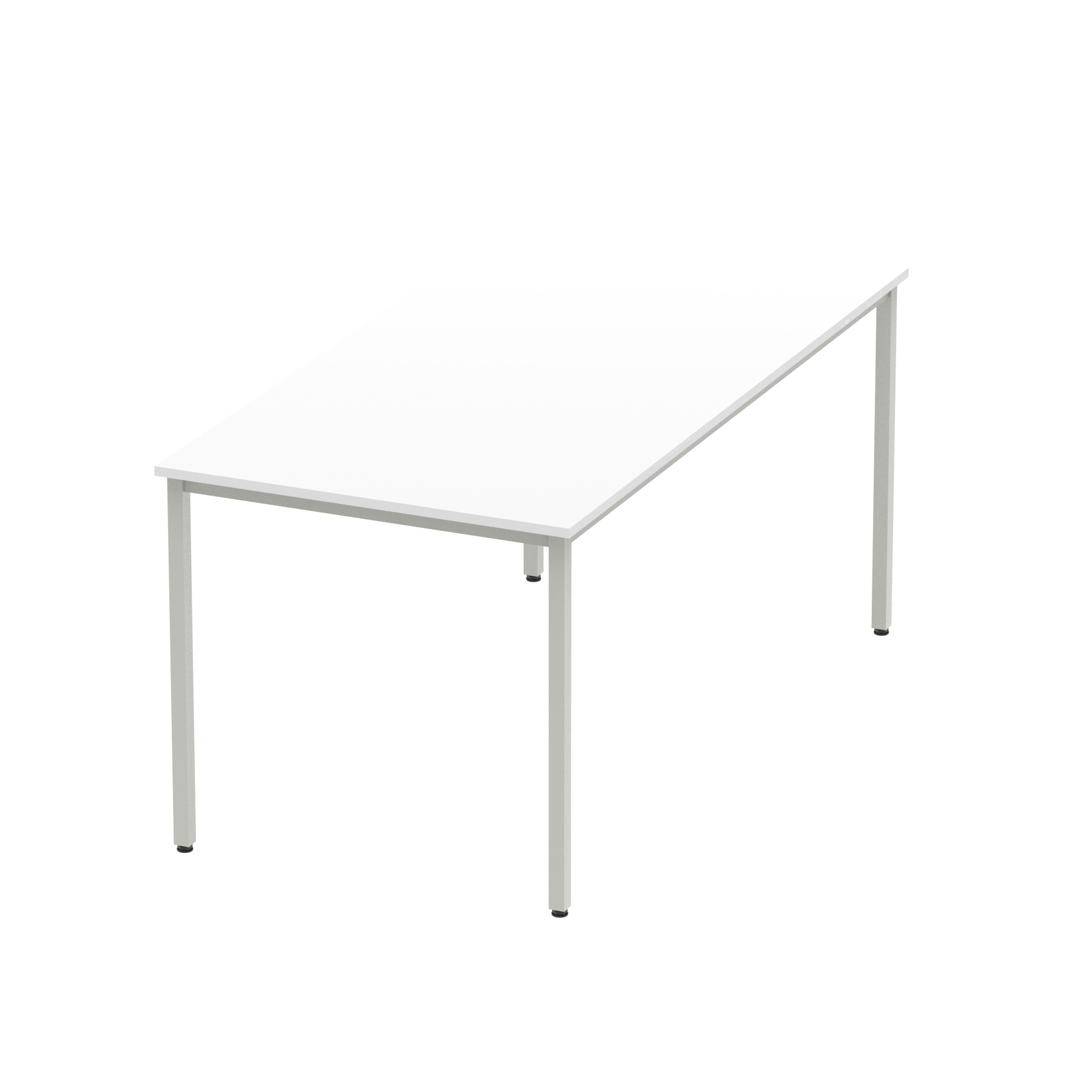 White / Silver Frame