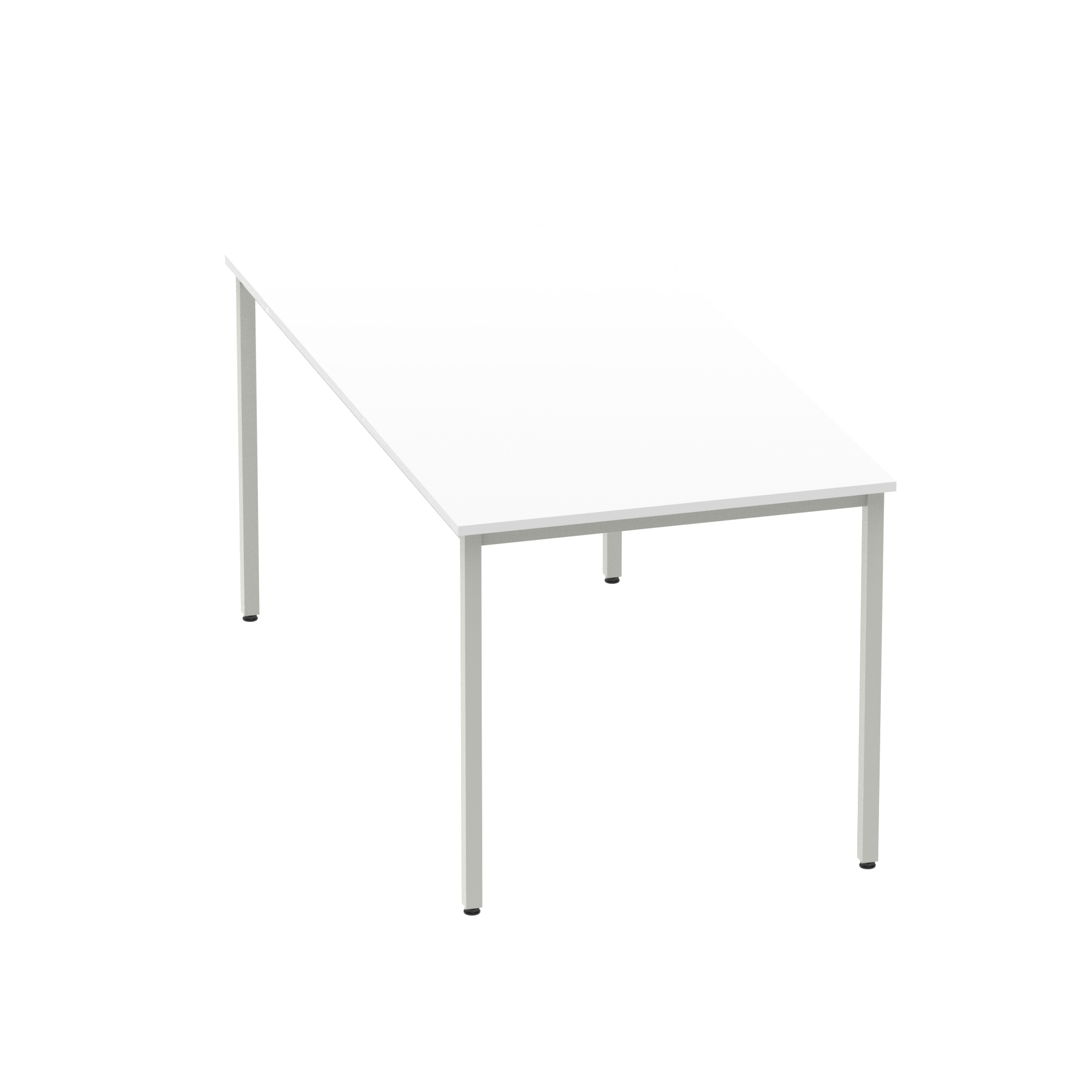 White / Silver Frame