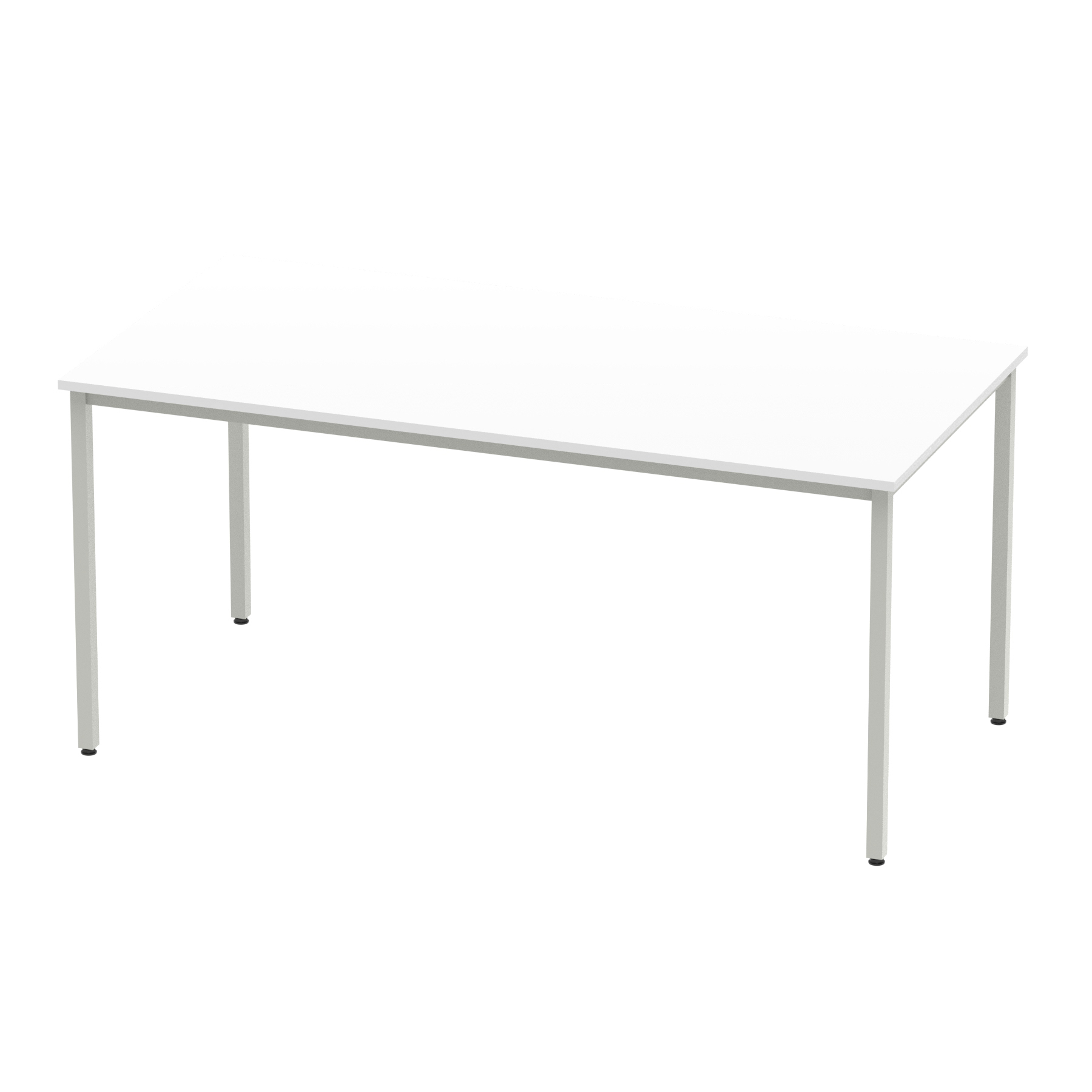 White / Silver Frame