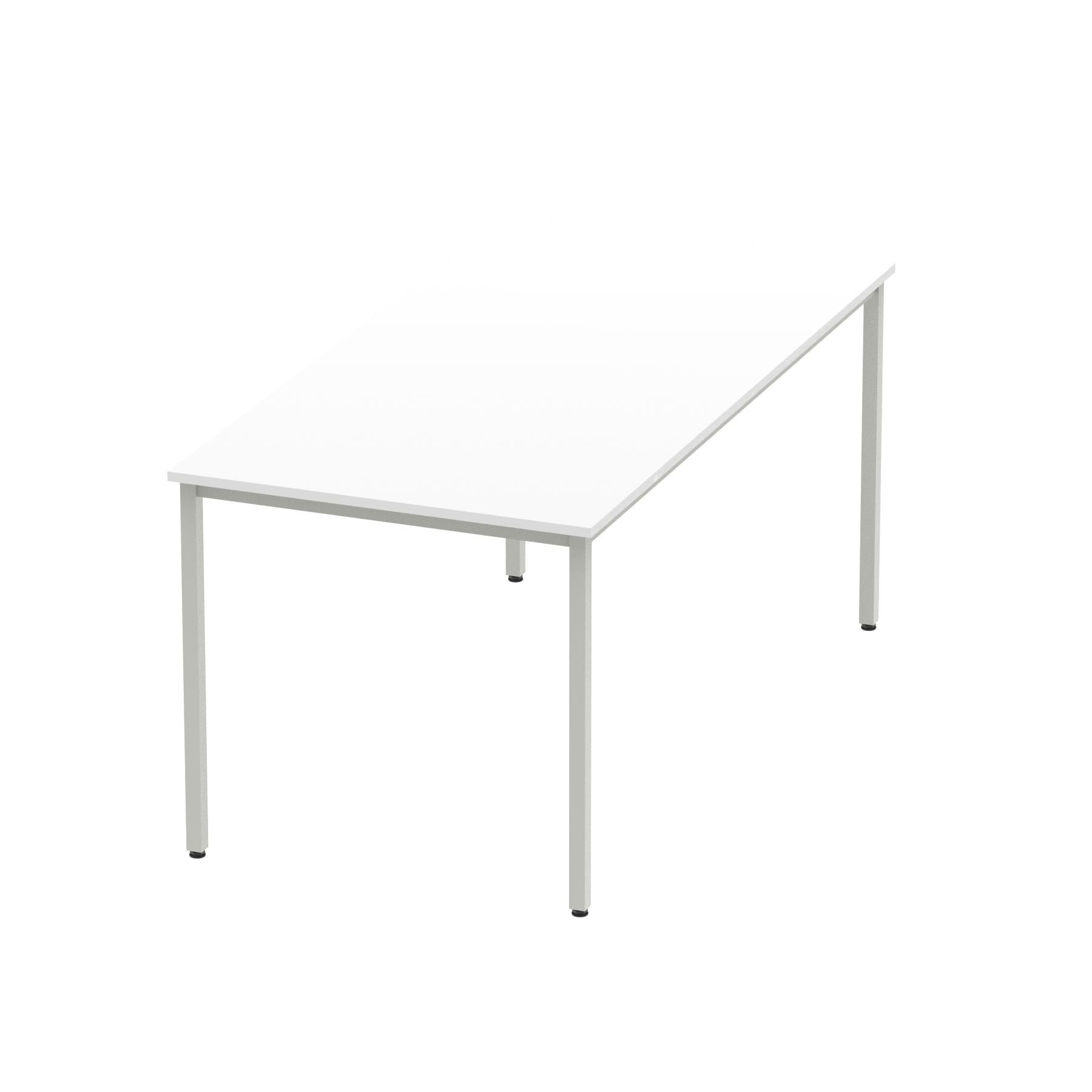 White / Silver Frame