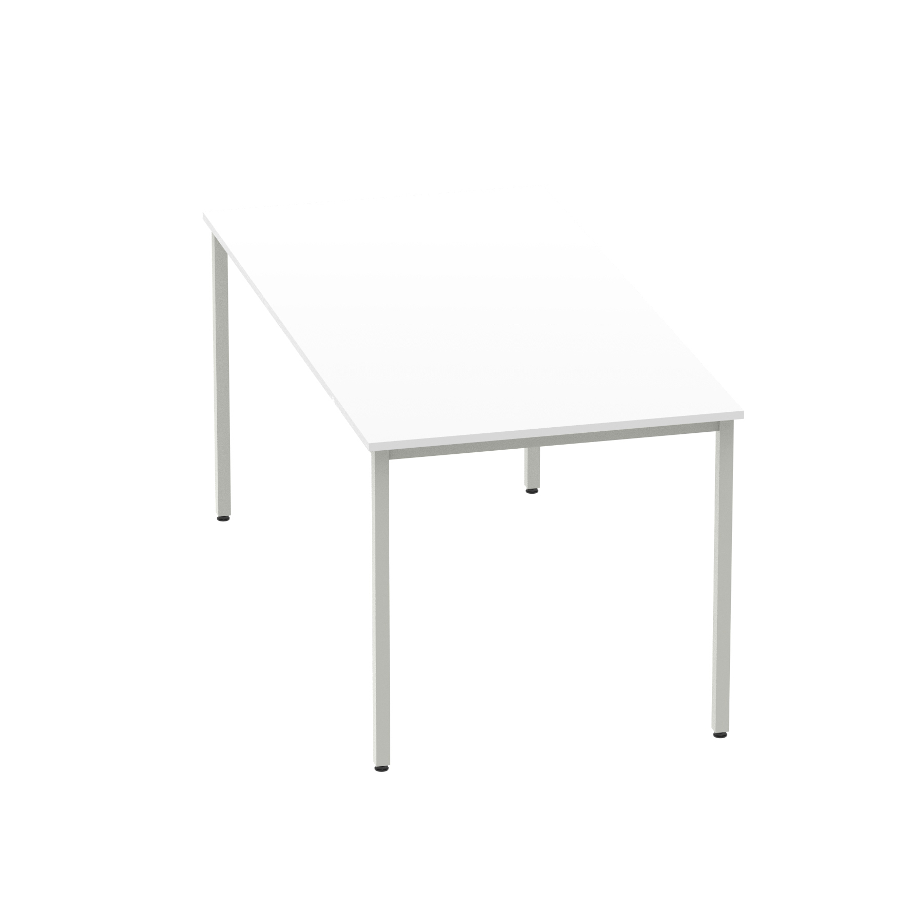 White / Silver Frame