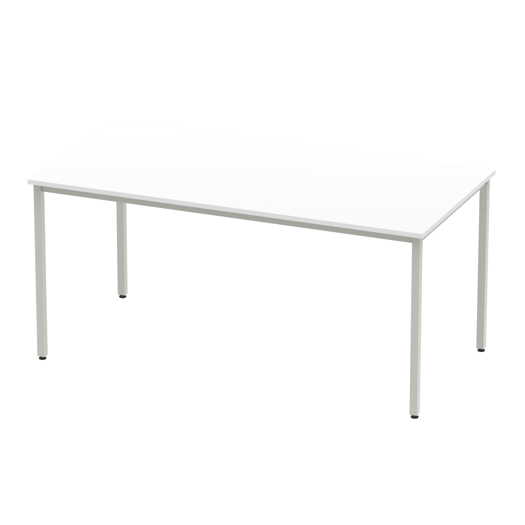 White / Silver Frame