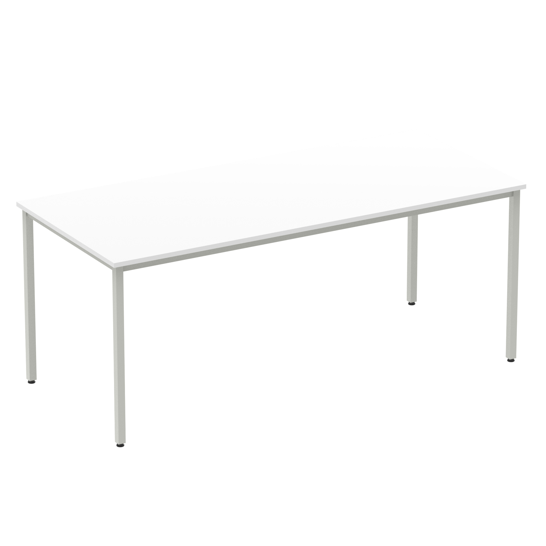 White / Silver Frame