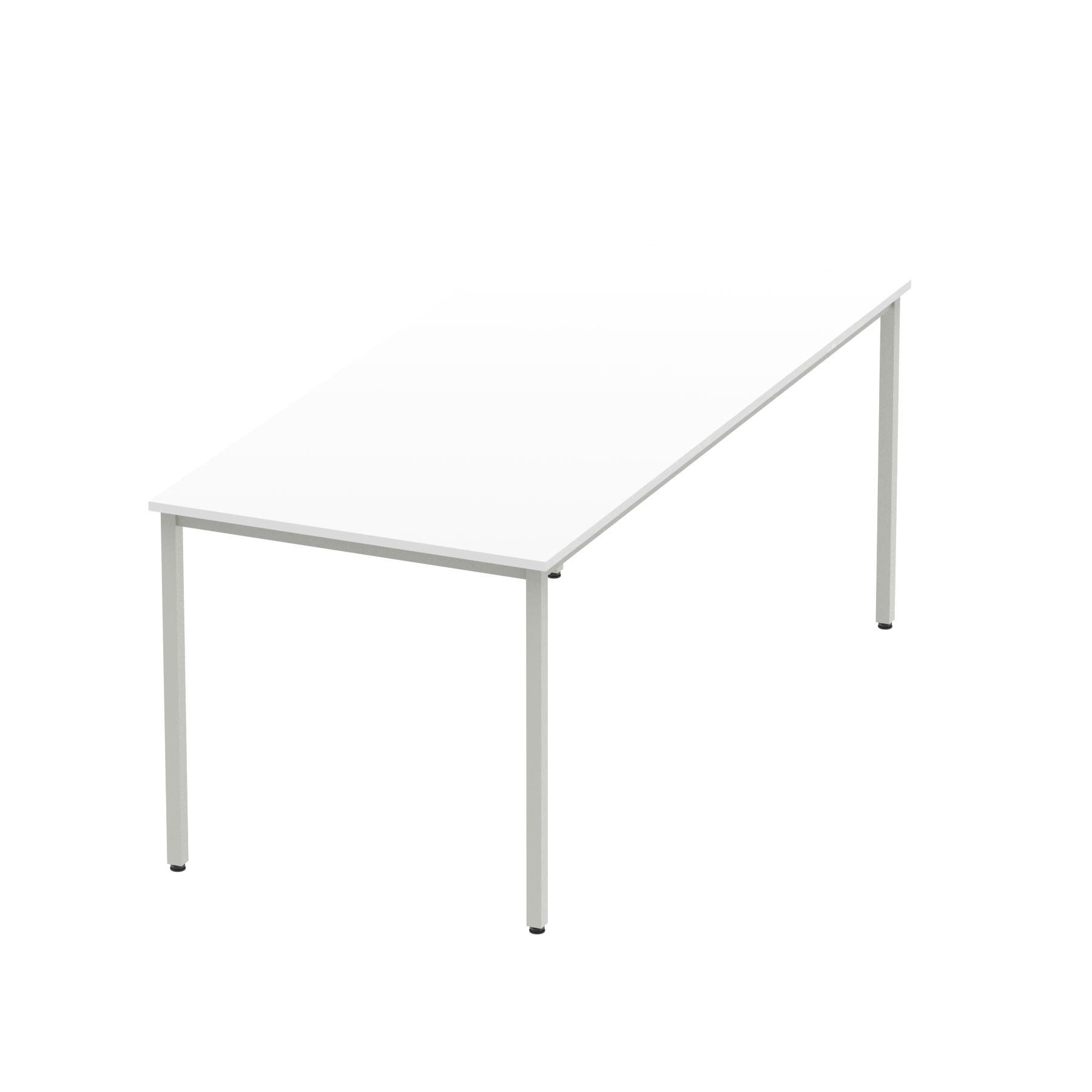 White / Silver Frame